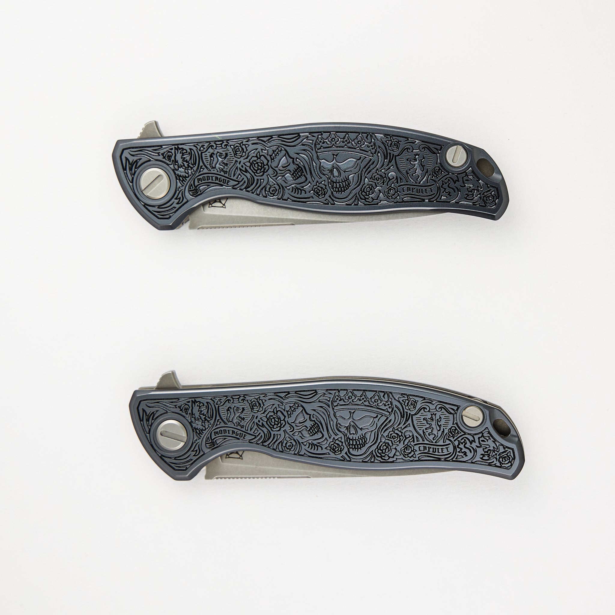 Shirogorov / Ti2 Design "Romeo and Juliet" F95 - M390 Blade - Titanium Handle - MRBS - Completed