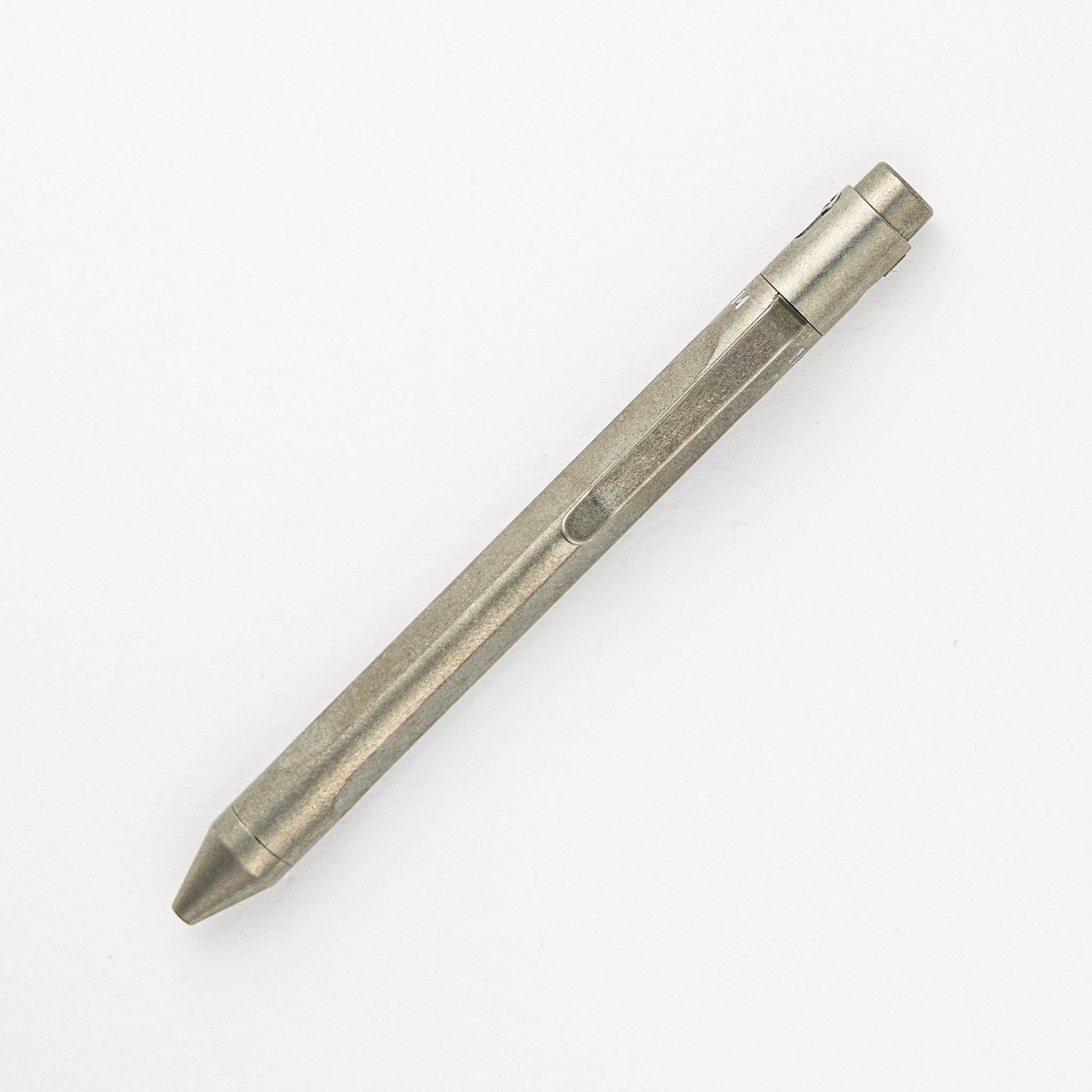 TiButton - Titanium Parker Trifecta RH SL Tumbled Pen