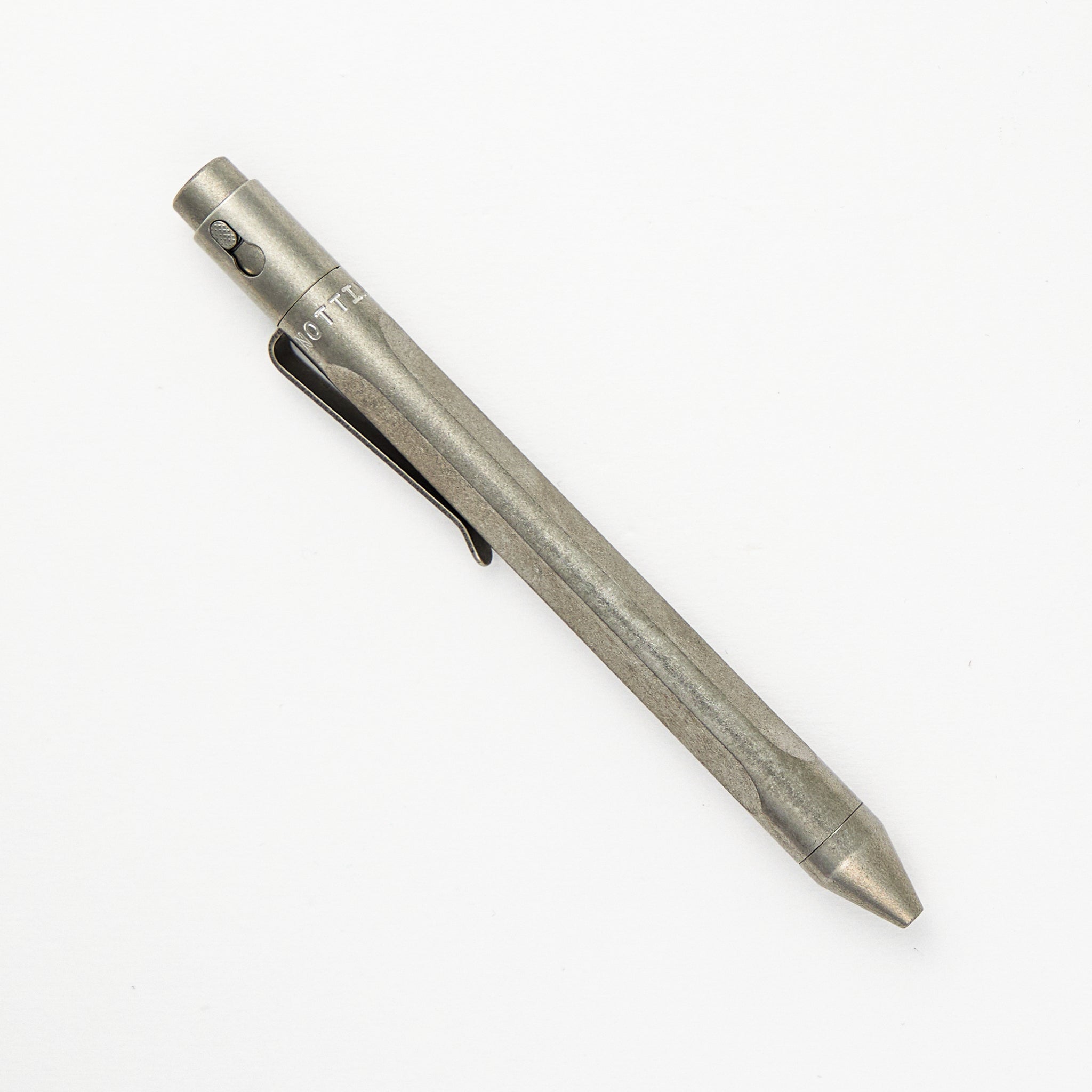 TiButton - Titanium Parker Trifecta RH SL Tumbled Pen