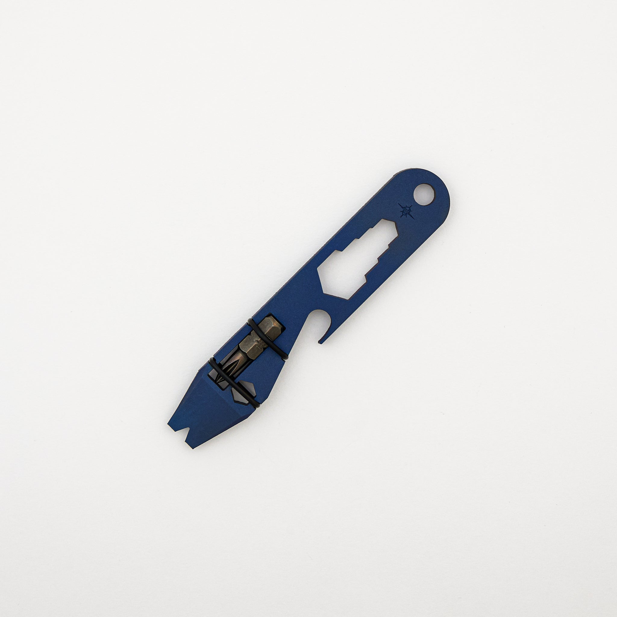 Titanium Keychain Multi-Tool - Cobalt