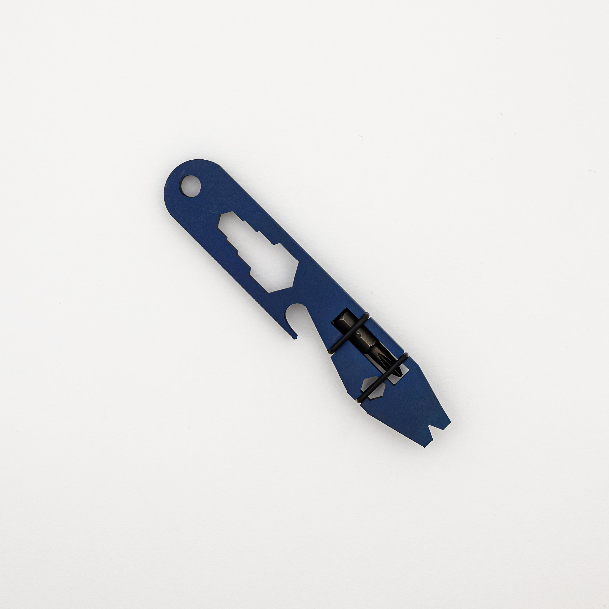 Titanium Keychain Multi-Tool - Cobalt
