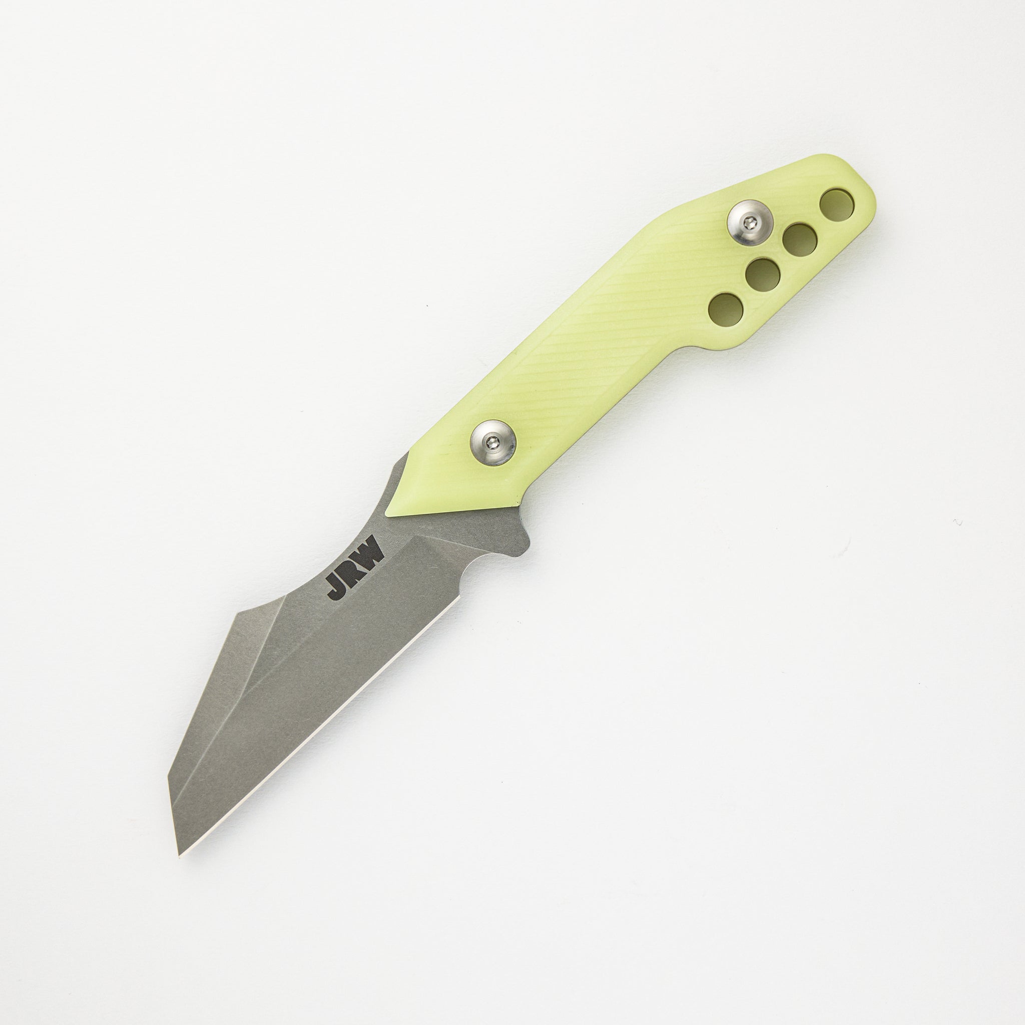 JRW Traitor Fixed Blade - Wharncliffe - Green Embrite