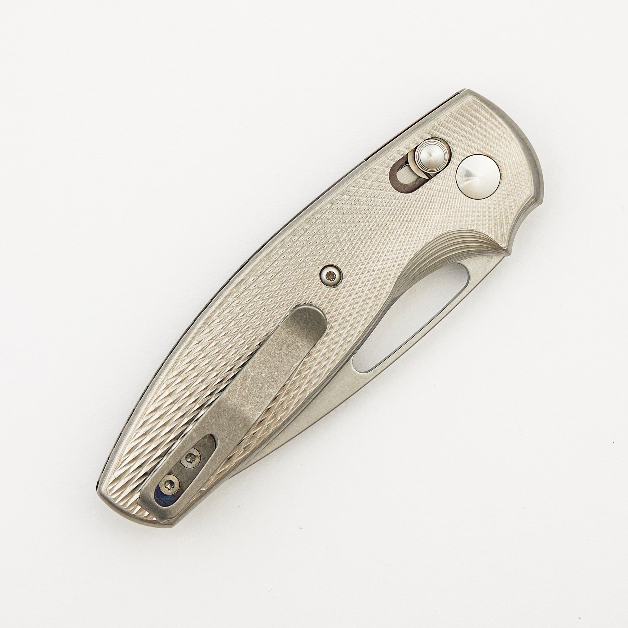 Bulldog Rev. B - Titanium Lizard Skin 3D Handle - MagnaCut Blade