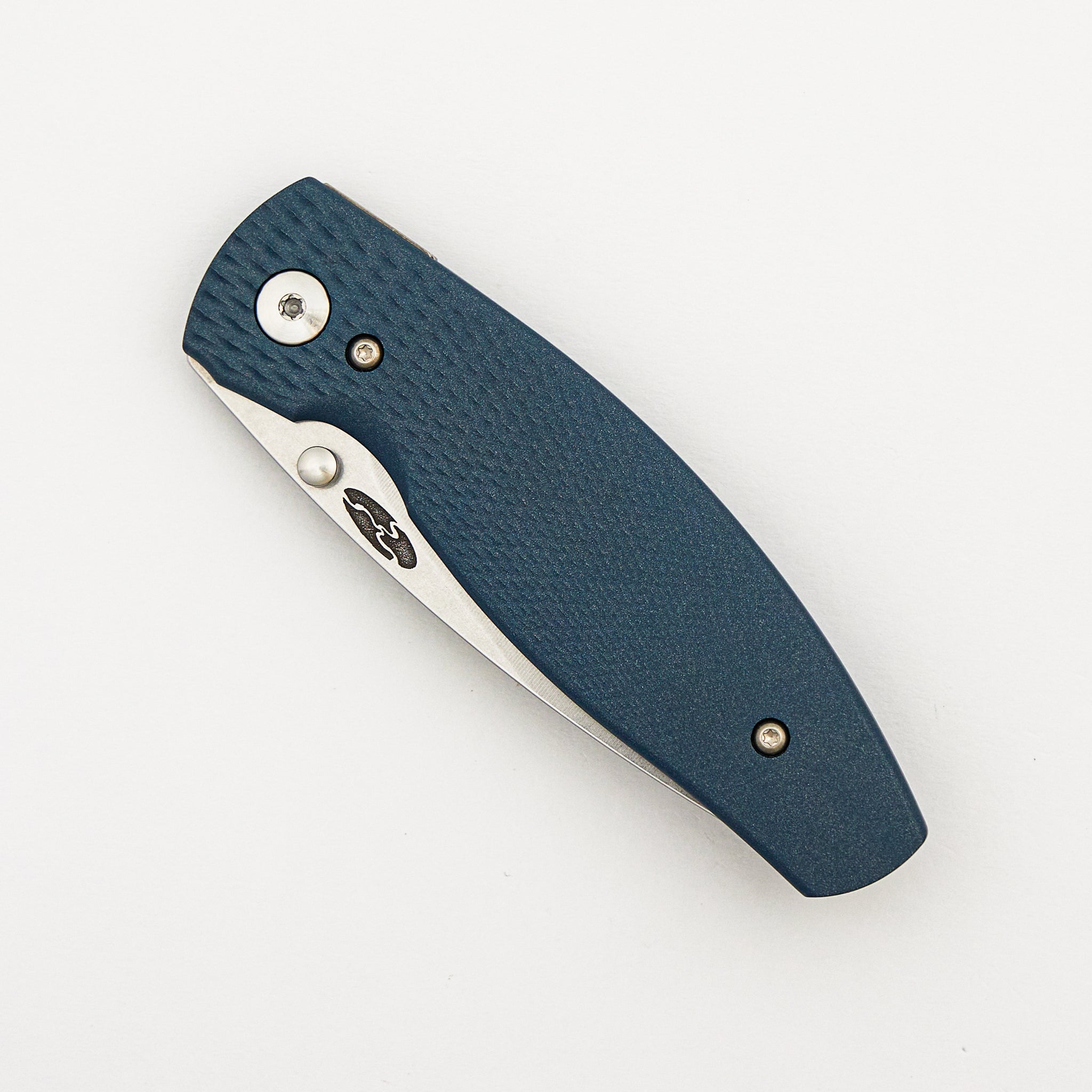 Neutron 2 Linerlock - Blue Cerakote Titanium Lizard Skin 3D Handle - MagnaCut Blade