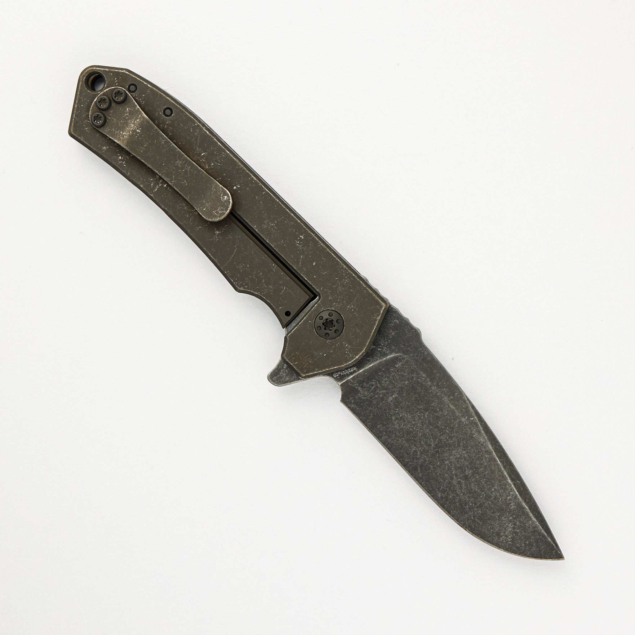 Ultra4 Folder - Titanium Handle - Field Edition - Blasted Tumbled