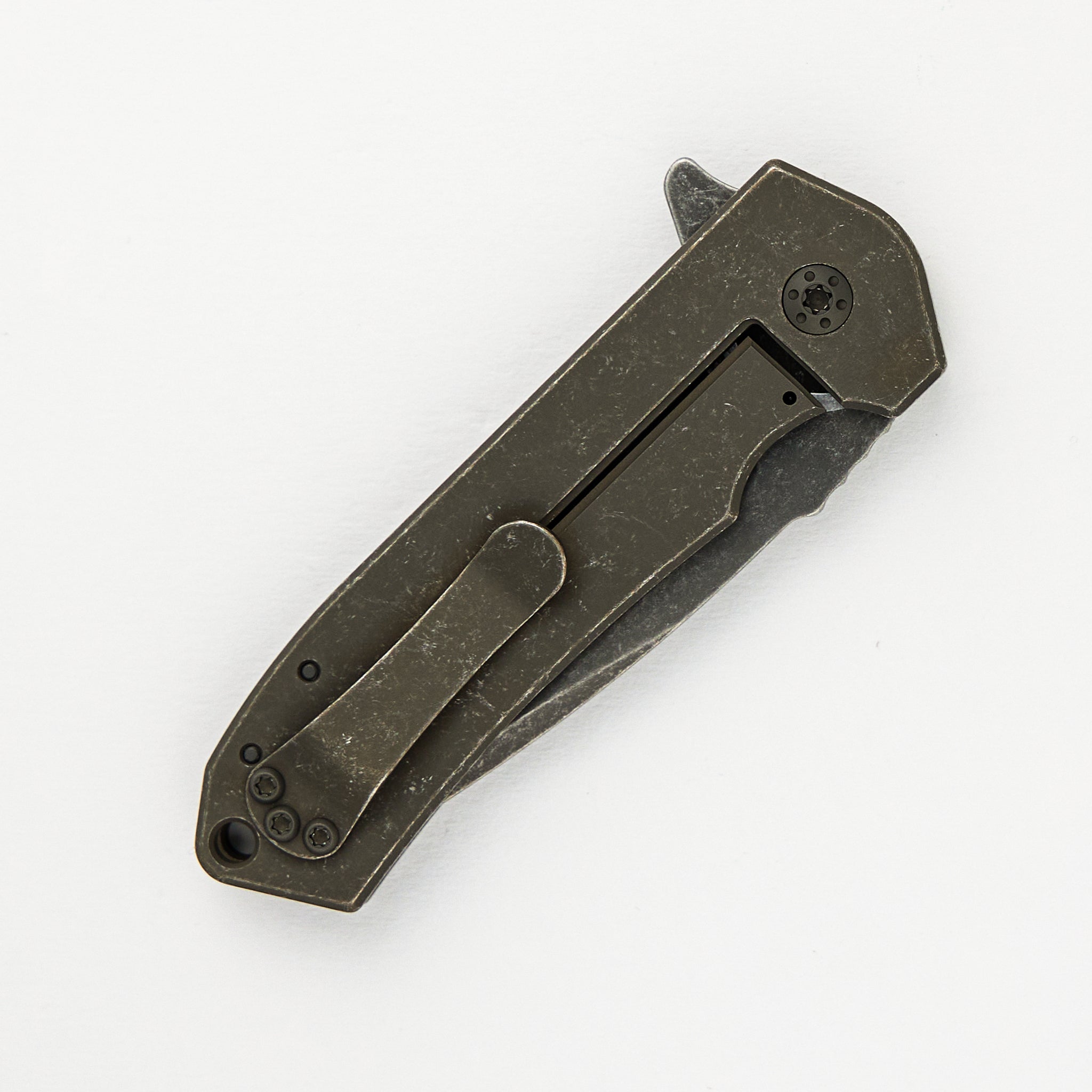 Ultra4 Folder - Titanium Handle - Field Edition - Blasted Tumbled