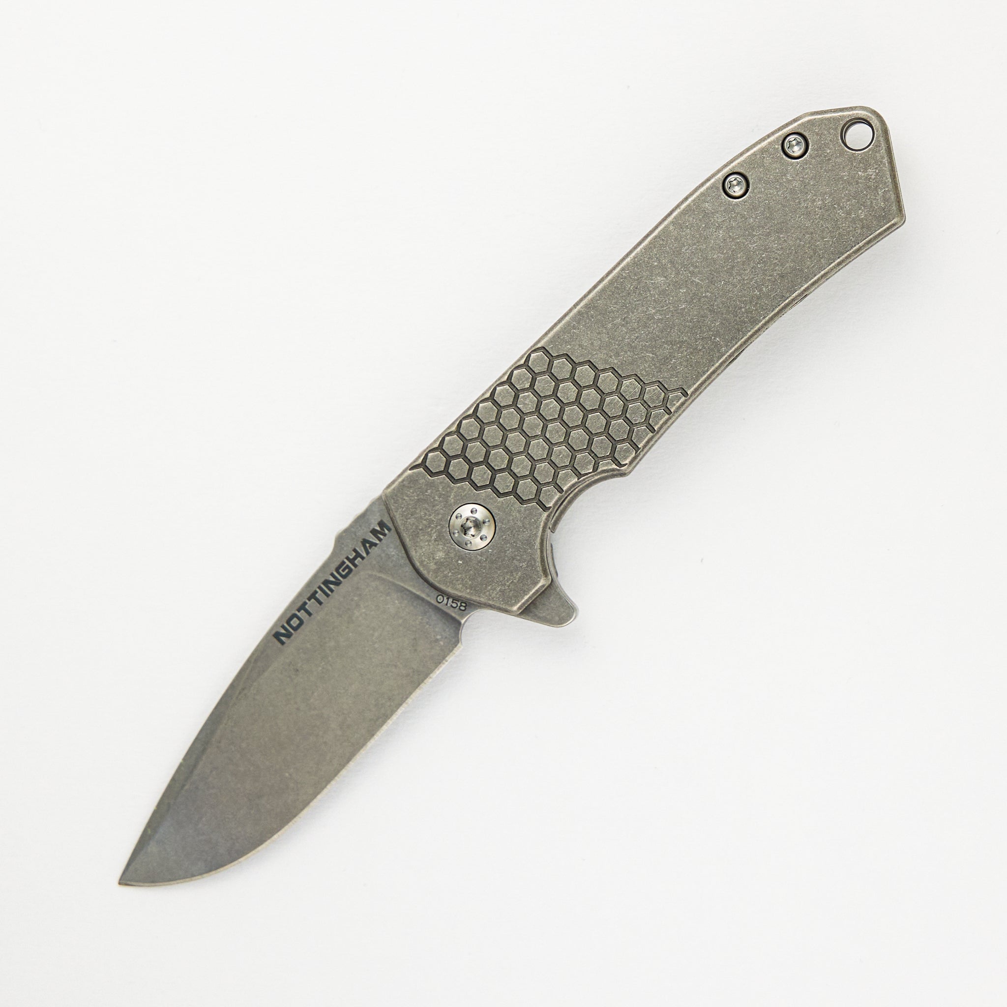 Ultra4 Folder - Titanium Handle - Killer Beez - Tumbled