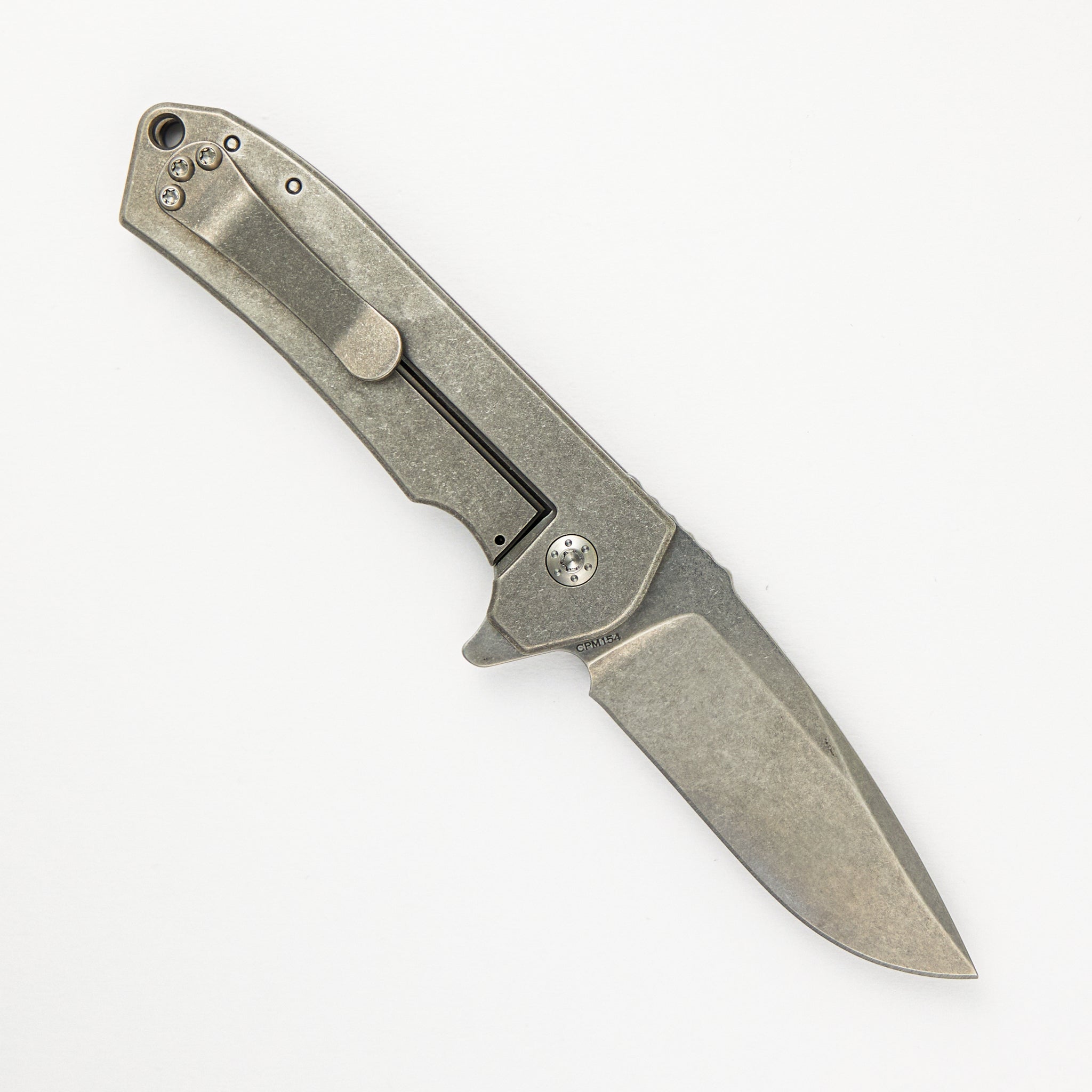 Ultra4 Folder - Titanium Handle - Standard - Tumbled