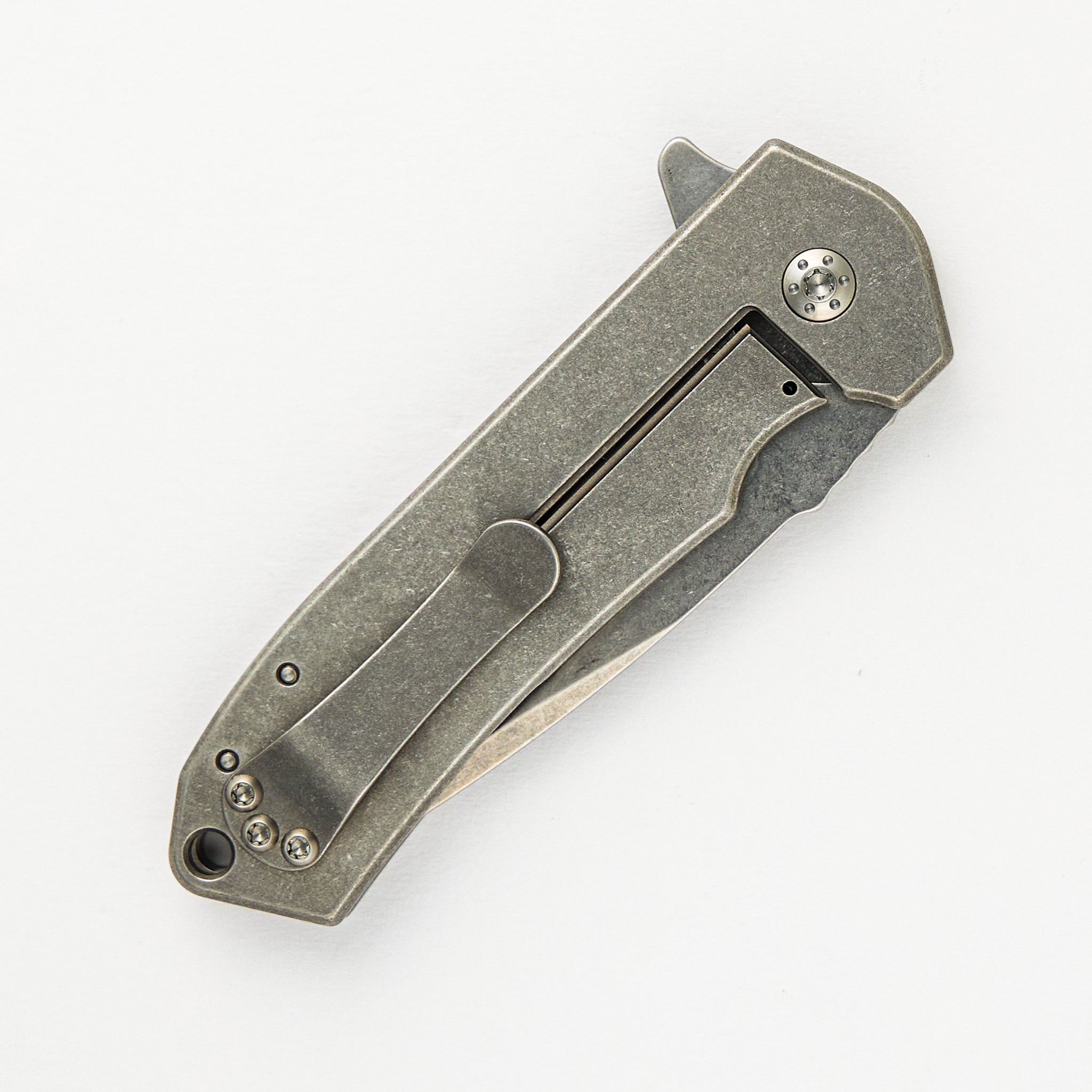 Ultra4 Folder - Titanium Handle - Standard - Tumbled