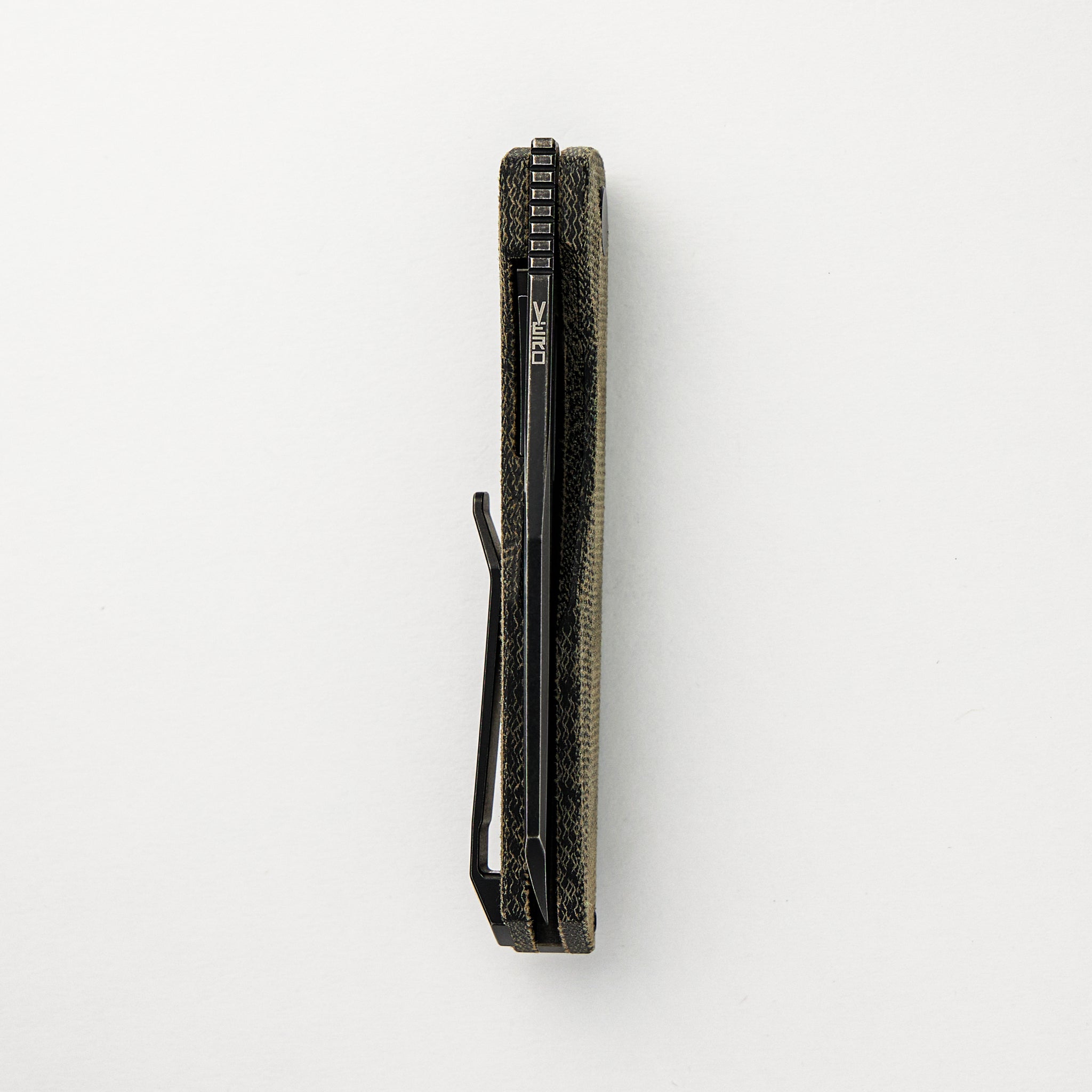 Axon Blackwash Sheepsfoot M390 Blade Black Micarta Handle Liner Lock