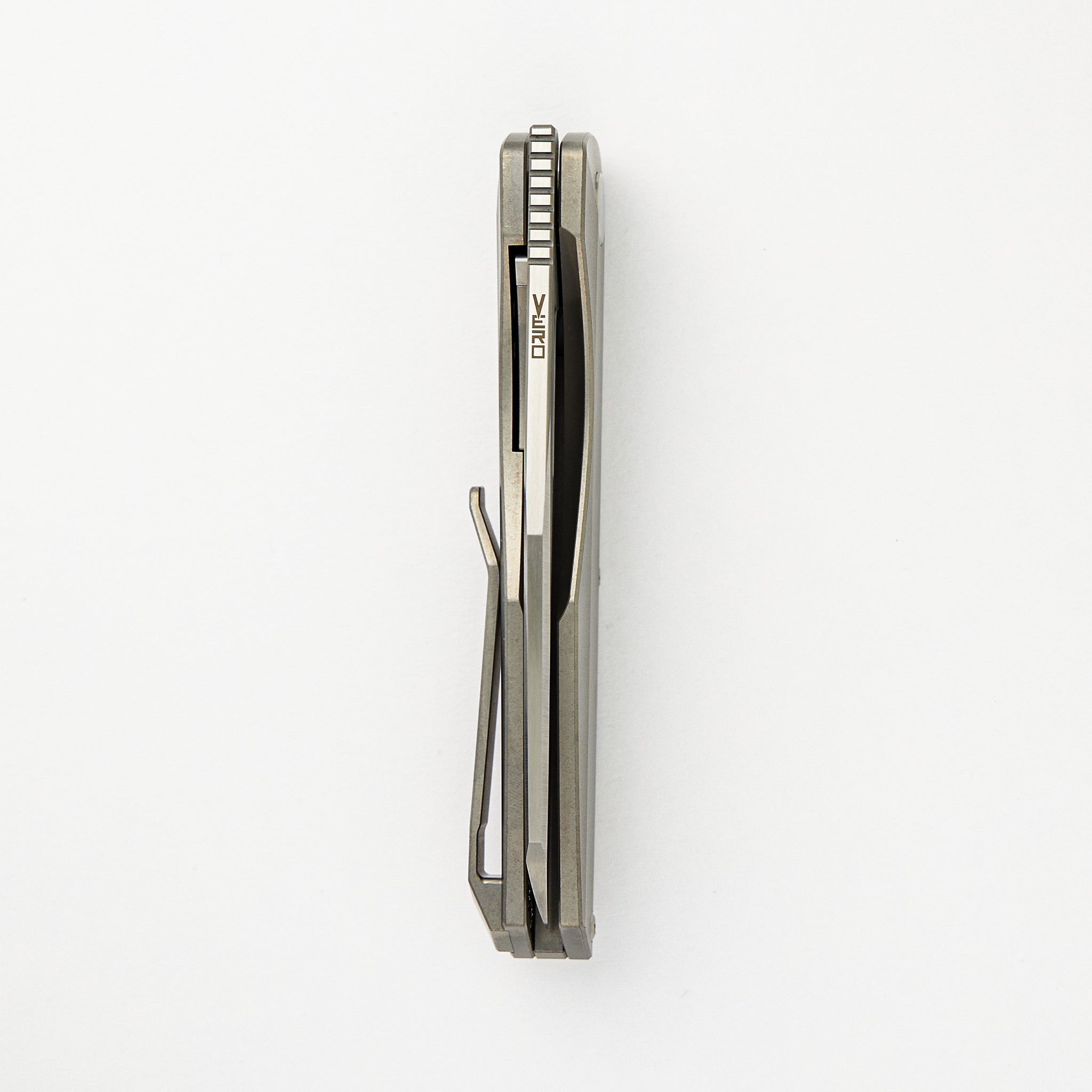 Axon Hand Satin Sheepsfoot M390 Blade Titanium Handle Liner Lock