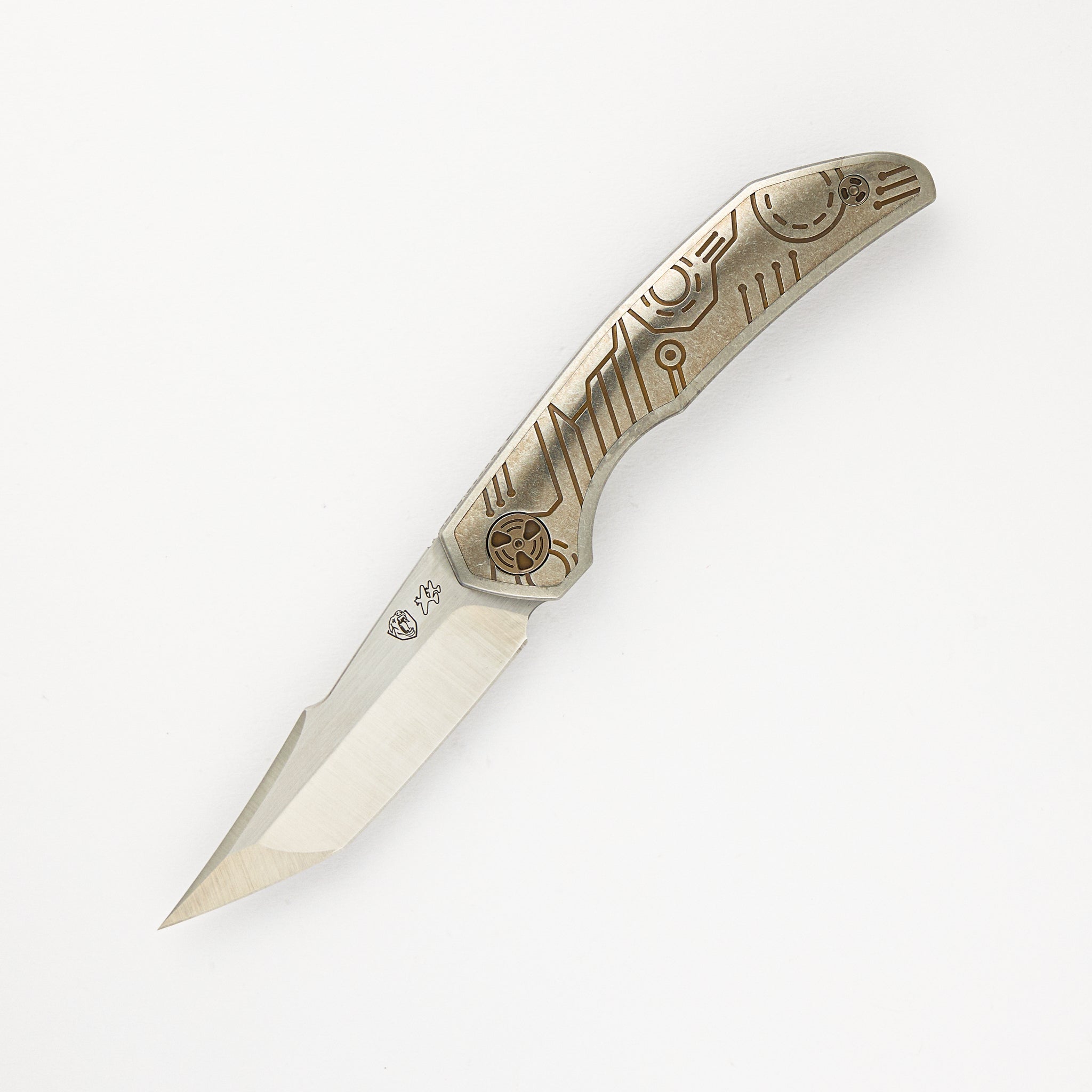 WINGMANEDC FERUS – M390 – INTEGRAL TITANIUM W- BRONZE TITANIUM INLAY