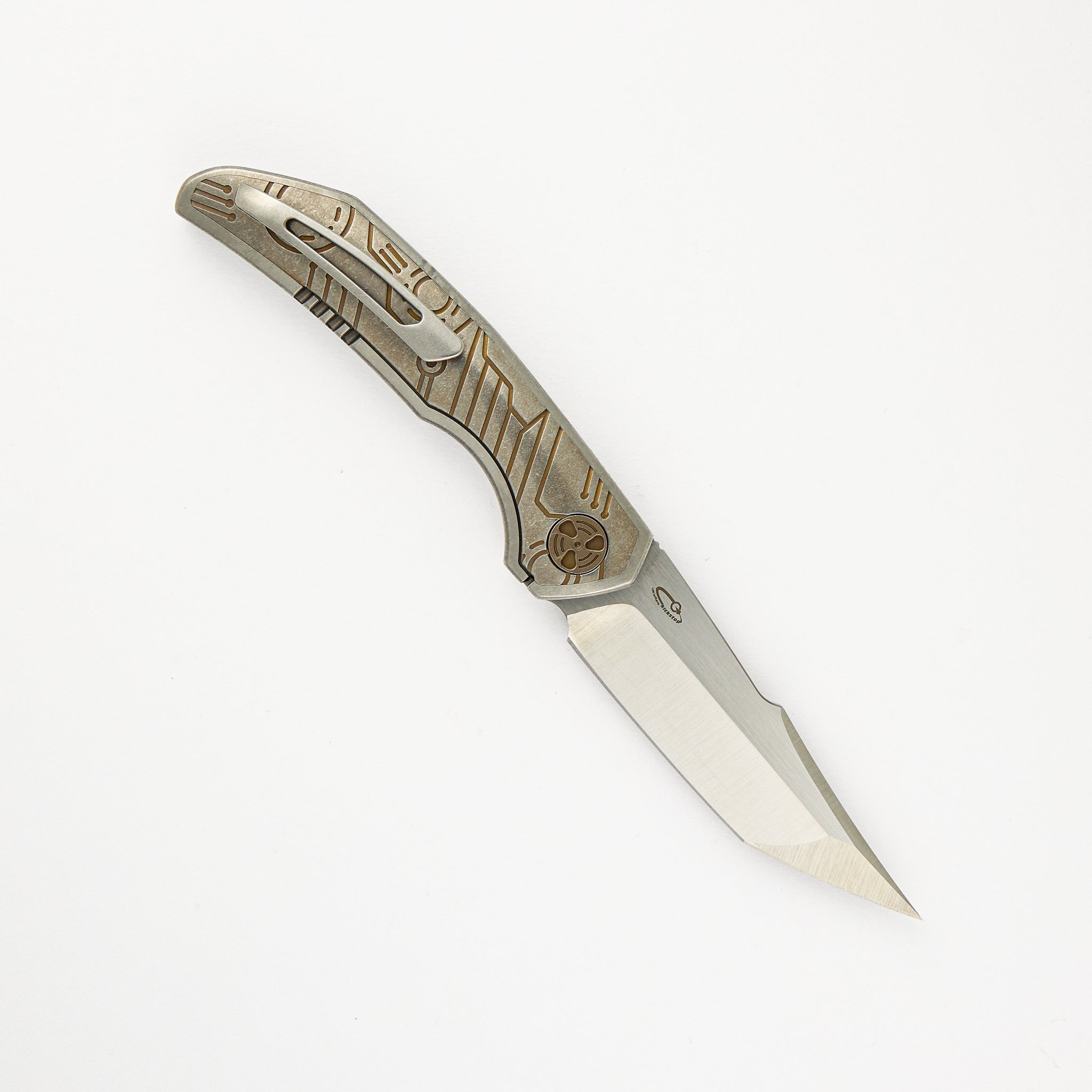 WINGMANEDC FERUS – M390 – INTEGRAL TITANIUM W- BRONZE TITANIUM INLAY