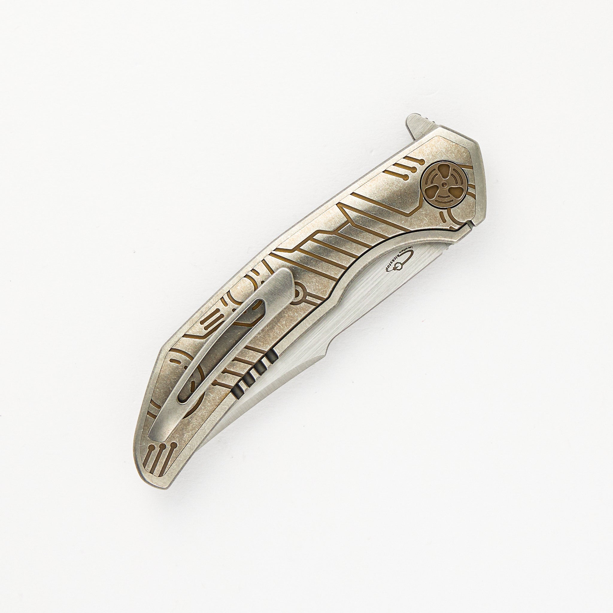 Ferus - M390 - Integral Titanium W/ Bronze Titanium Inlay (John Barker Design)