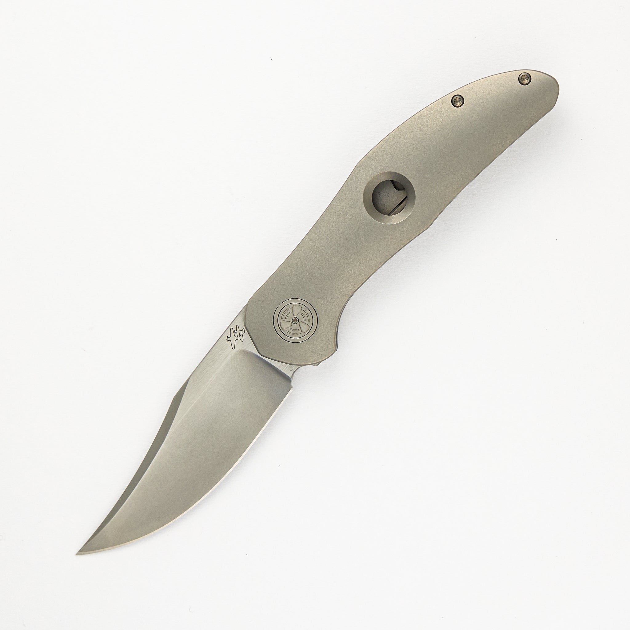 Toro - Mach 3 - Frosted Satin M390 Blade - Titanium Handle (Kevin Foster Design)