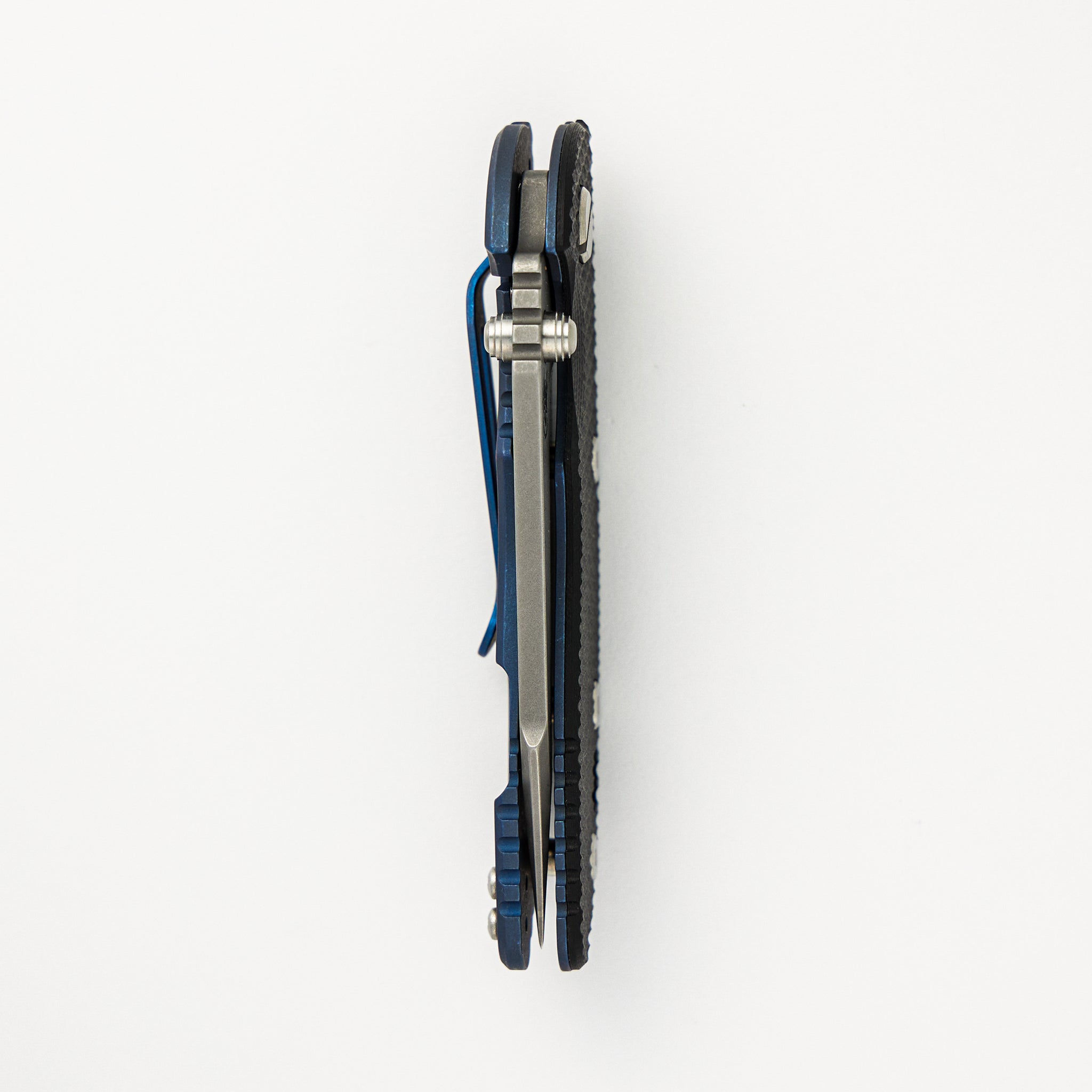 XM-18 3.0" - S45VN Harpoon Tanto - Tri-Way - Battle Blue - Black G10
