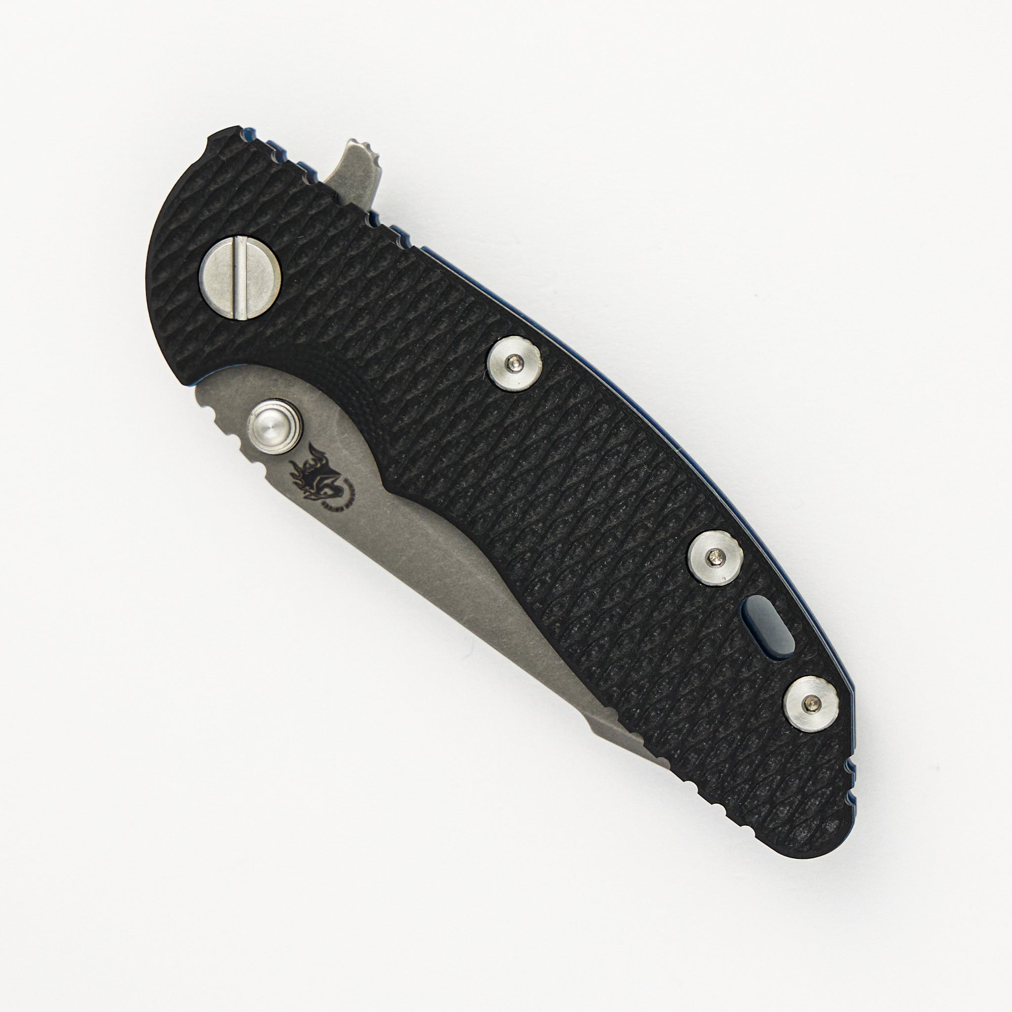 XM-18 3.0" - S45VN Harpoon Tanto - Tri-Way - Battle Blue - Black G10