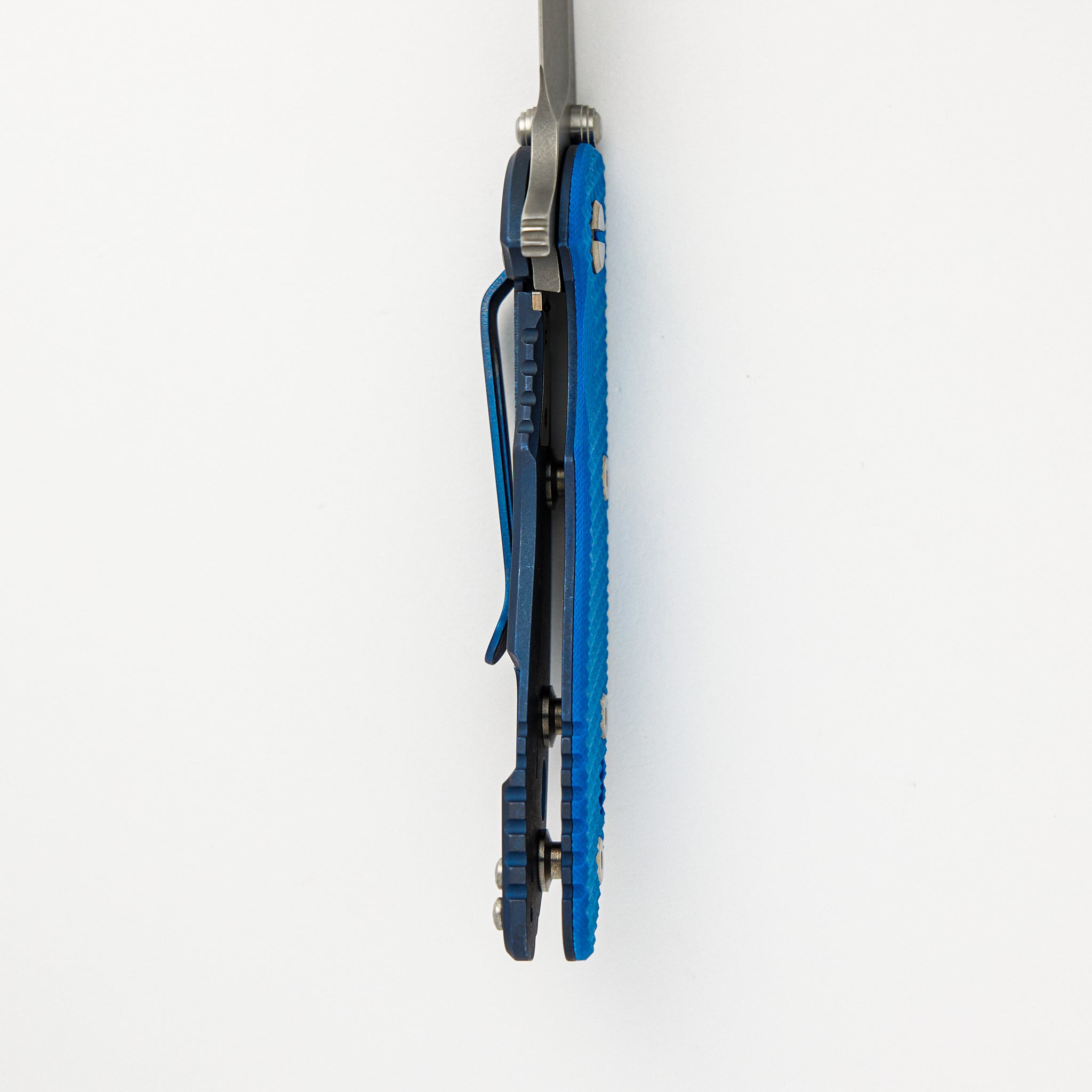 XM-18 3.0" S45VN Harpoon Tanto Tri-Way Battle Blue - Blue G10