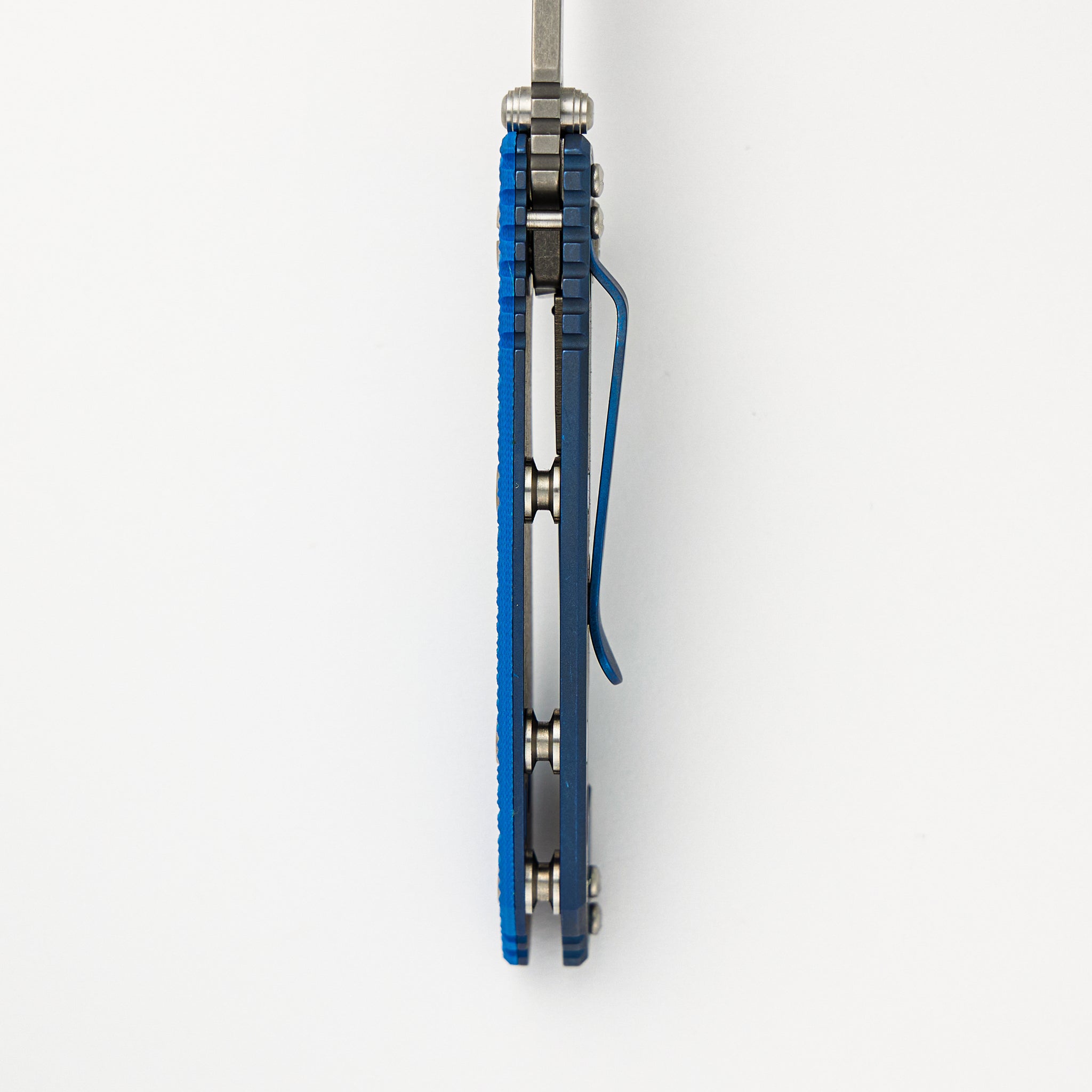 XM-18 3.0" S45VN Harpoon Tanto Tri-Way Battle Blue - Blue G10