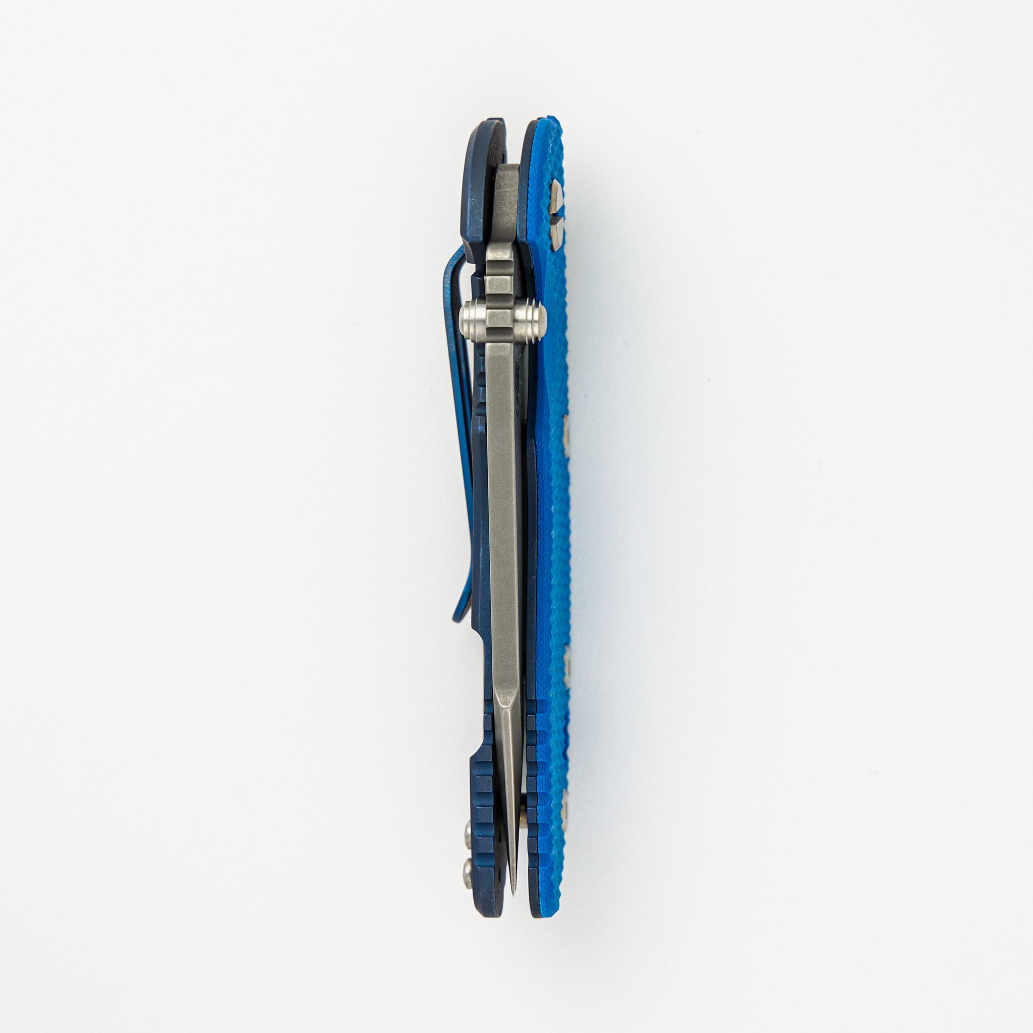XM-18 3.0" S45VN Harpoon Tanto Tri-Way Battle Blue - Blue G10