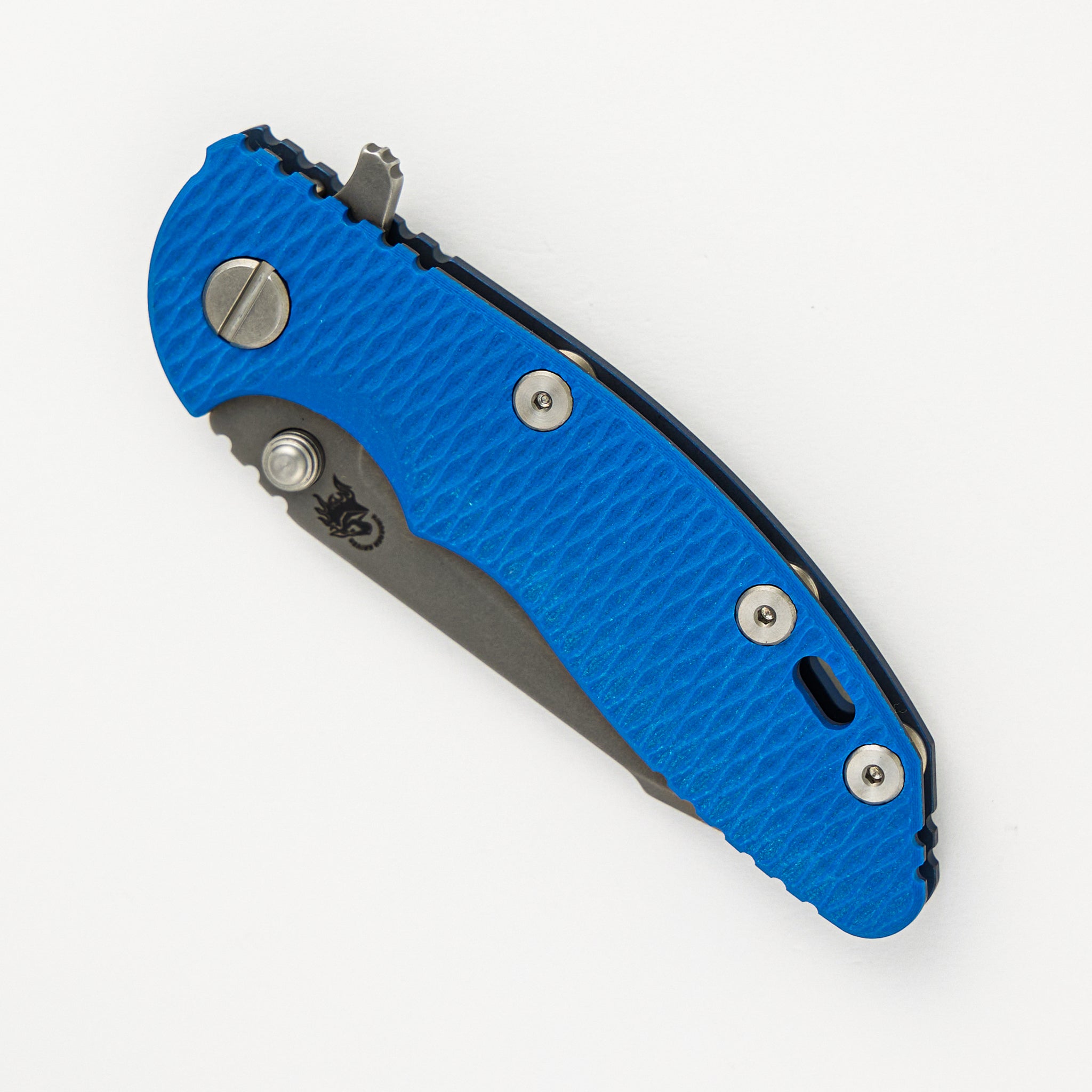 XM-18 3.0" S45VN Harpoon Tanto Tri-Way Battle Blue - Blue G10