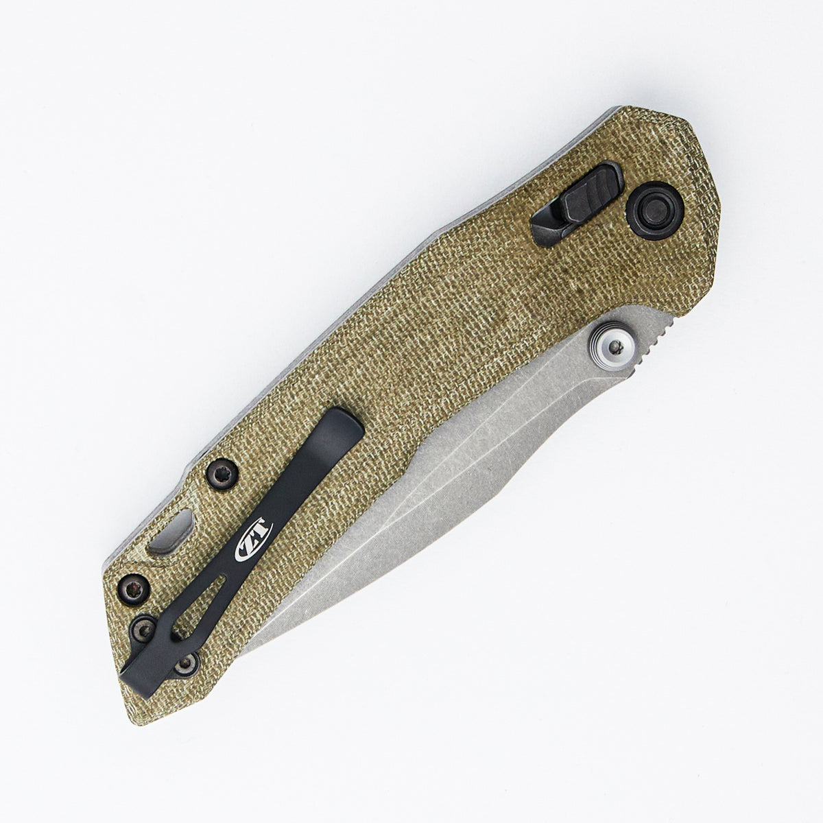 0203GRM390 ZT Duralock - Micarta Olive Drab - M390 WF