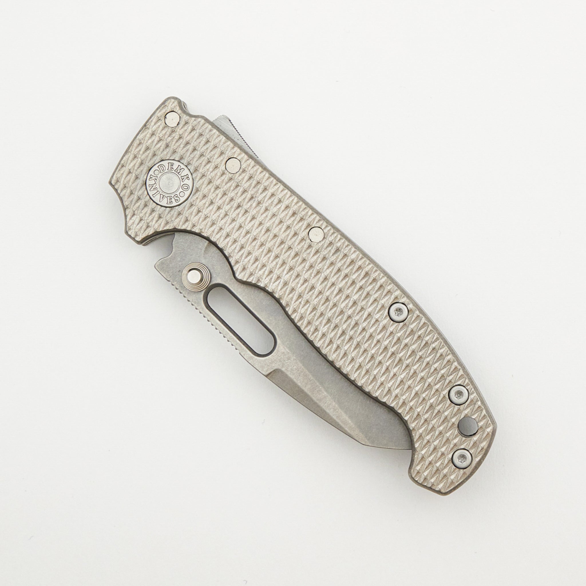 AD20S - Shark Foot CRU-WEAR Blade - Textured Titanium Handle