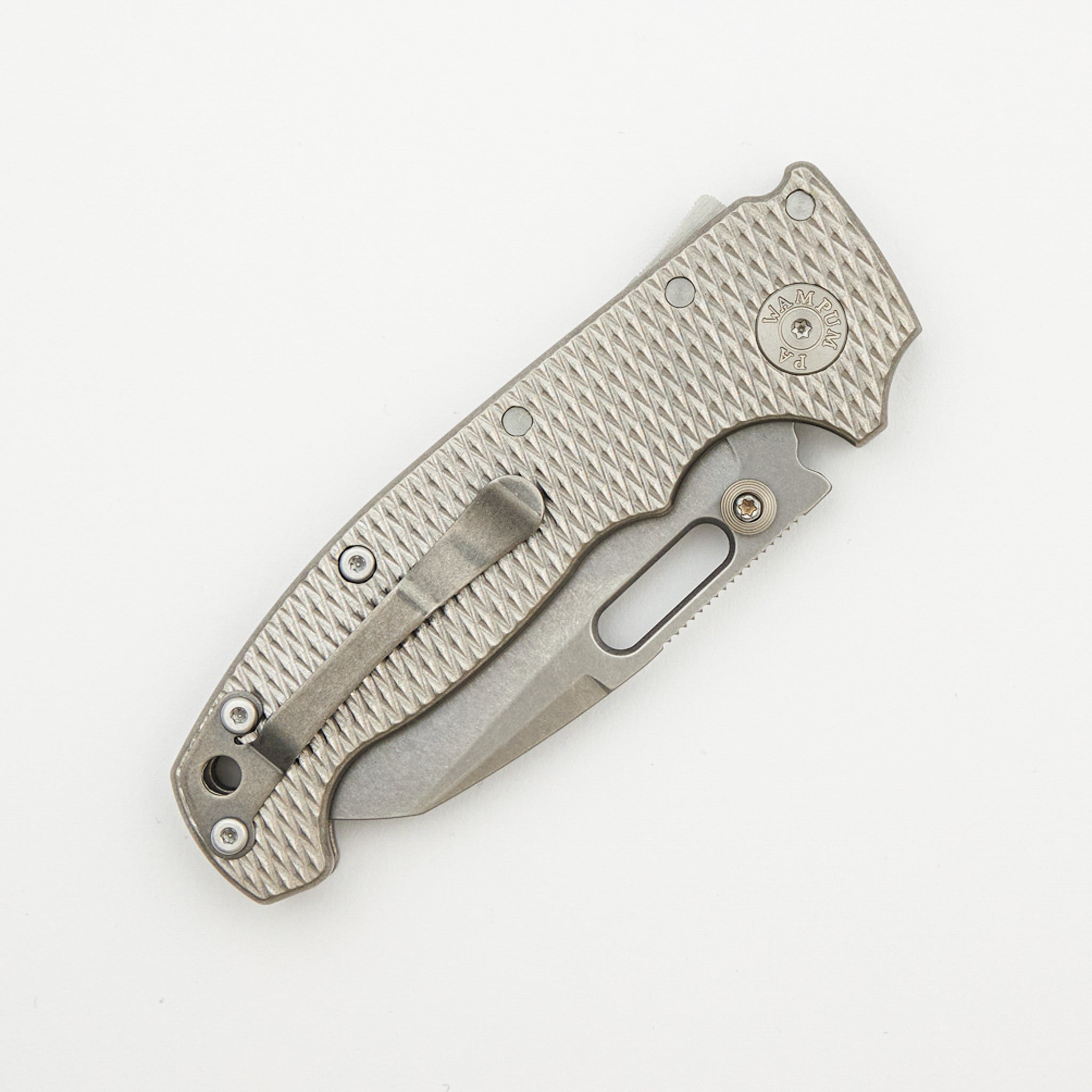AD20S - Shark Foot CRU-WEAR Blade - Textured Titanium Handle