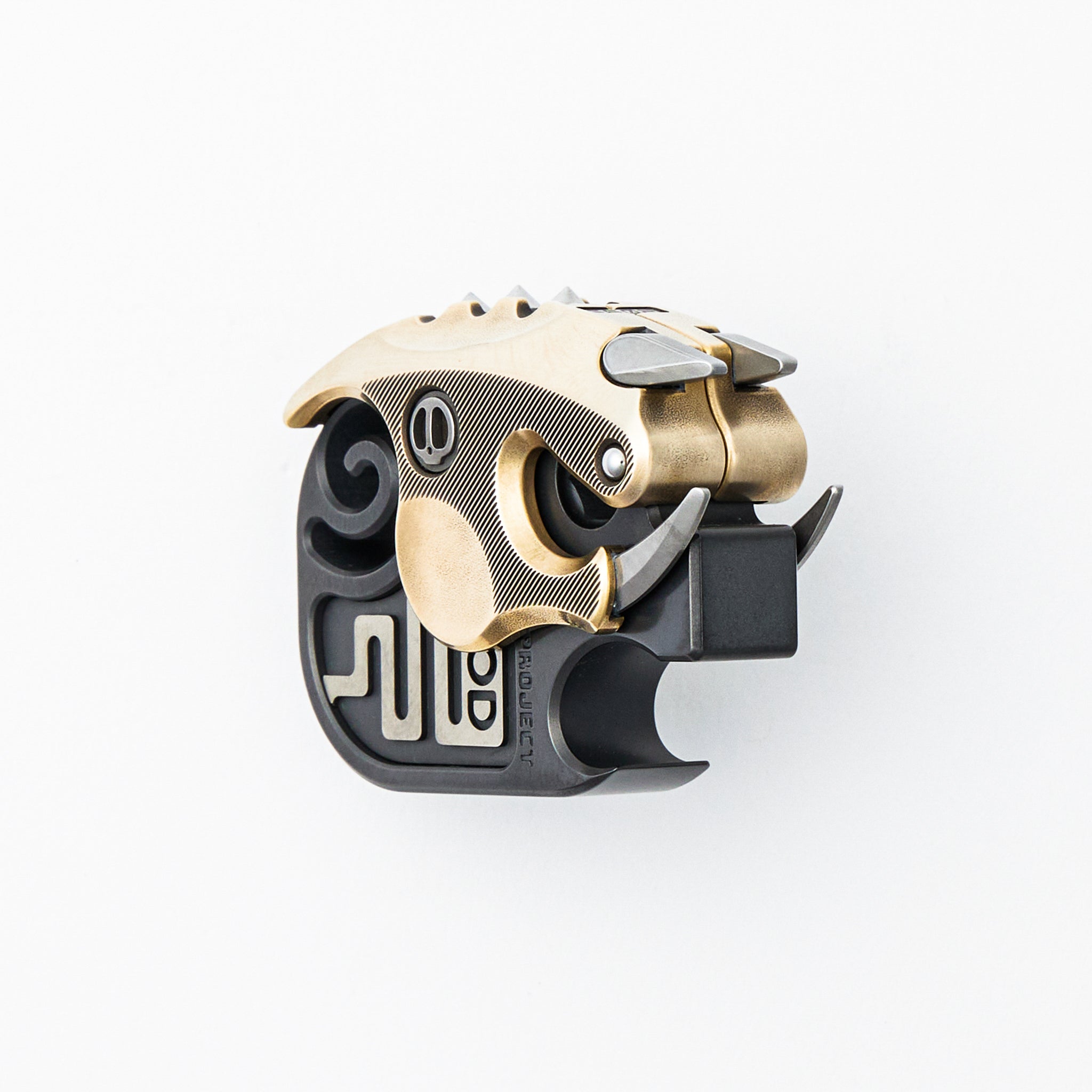 The HateDust Project Armored Boar Bottle Opener - EDC House Series - Zirconium/Brass