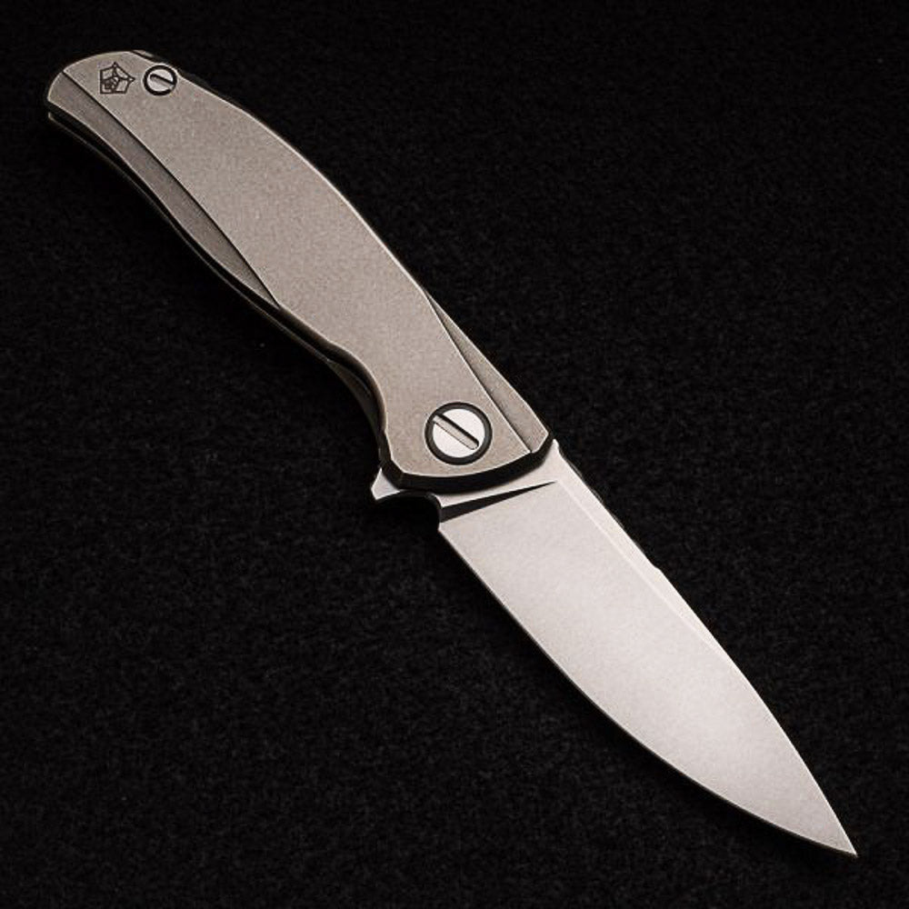 SHIROGOROV F95 ZERO LEFTY- M390 BLADE - TITANIUM HANDLE - MRBS