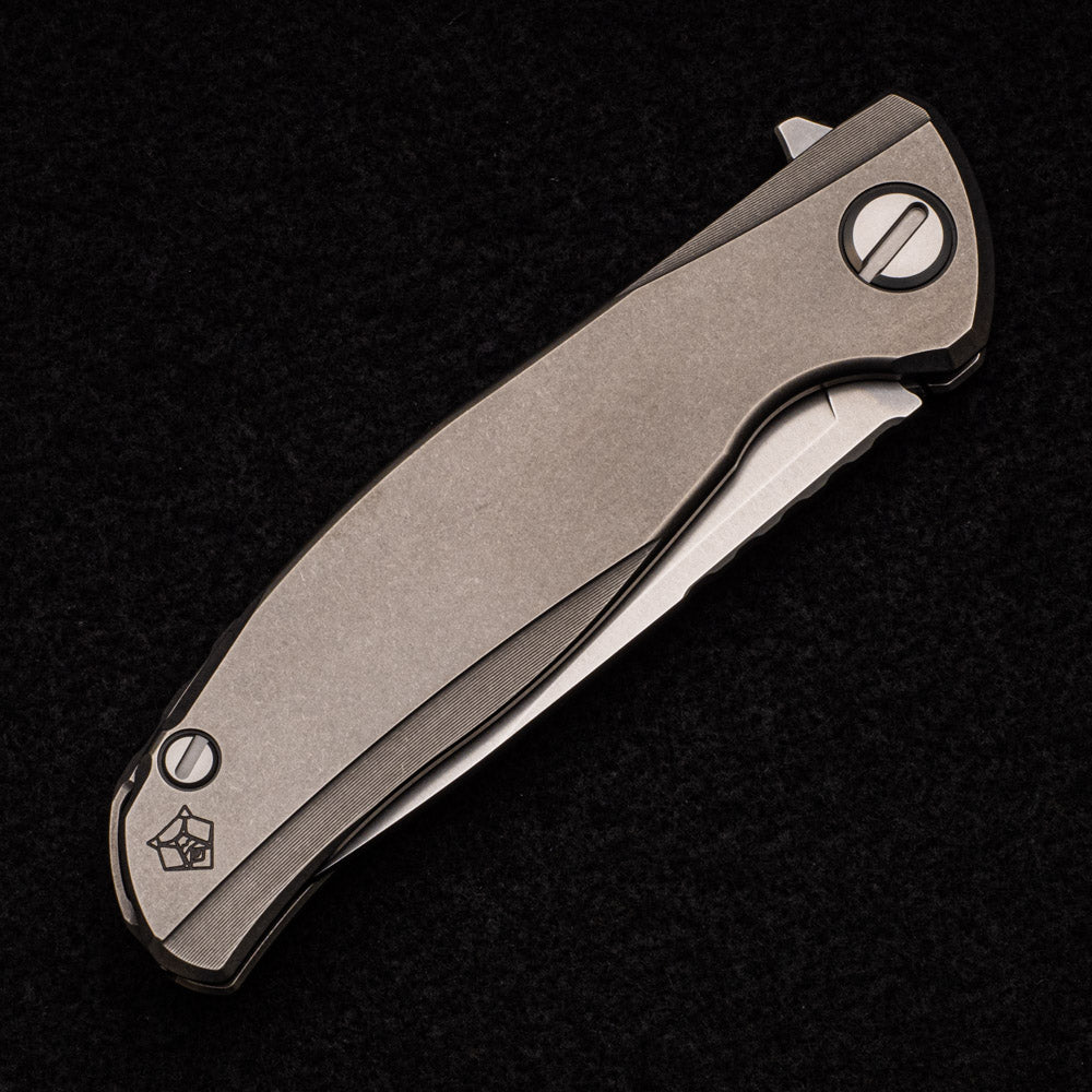 SHIROGOROV F95 ZERO LEFTY- M390 BLADE - TITANIUM HANDLE - MRBS
