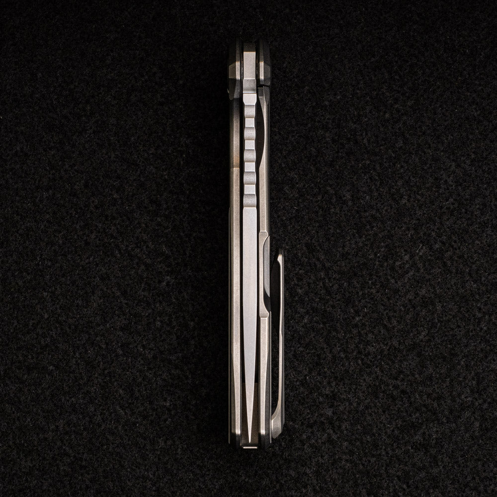 SHIROGOROV F95 ZERO LEFTY- M390 BLADE - TITANIUM HANDLE - MRBS