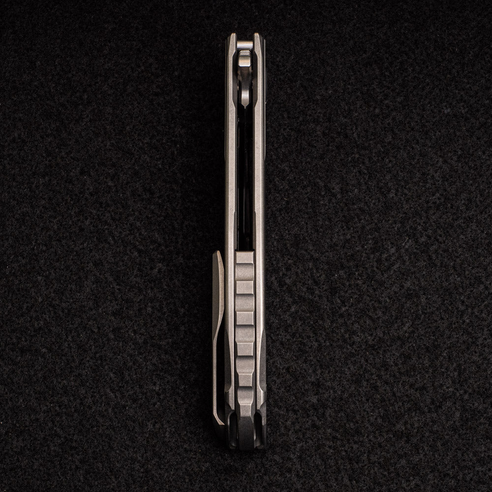 SHIROGOROV F95 ZERO LEFTY- M390 BLADE - TITANIUM HANDLE - MRBS