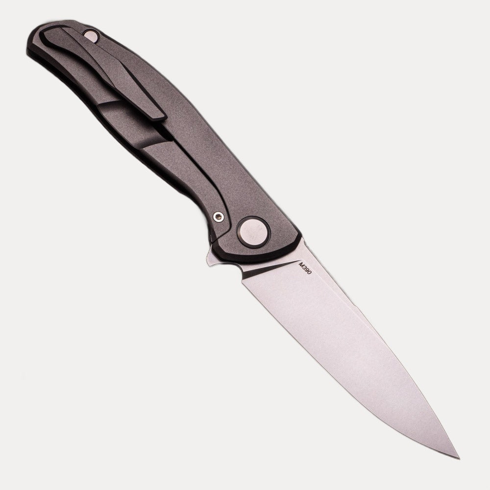 SHIROGOROV KNIVES - WR BLADEWORKS “HYDRONIAN” F95 FLIPPER – M390 BLADE – TITANIUM HANDLE – MRBS