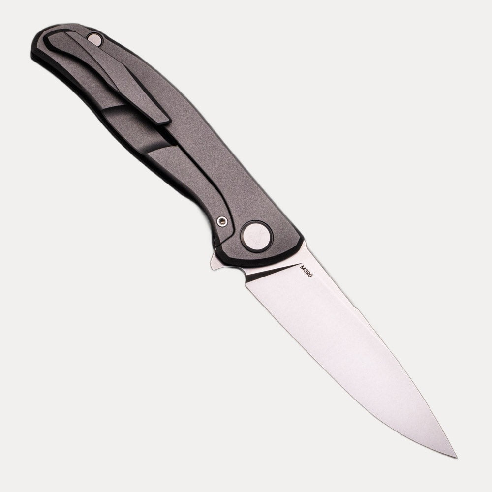 SHIROGOROV KNIVES - WR BLADEWORKS “HYDRONIAN” F95 FLIPPER – M390 BLADE – TITANIUM HANDLE – MRBS