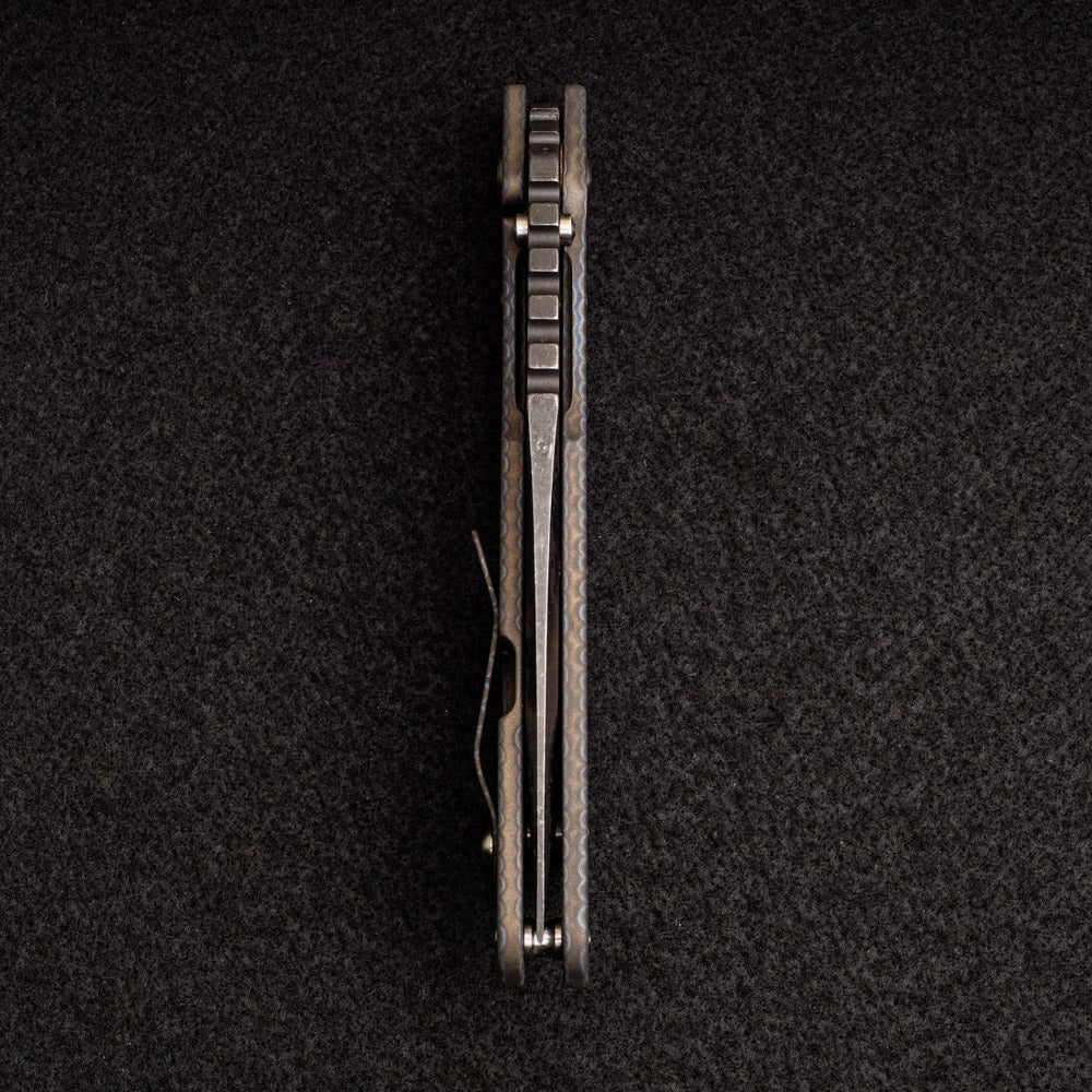 Strider Knives SMF XL - Flamed Titanium Handle - Digi Camo D2 Blade