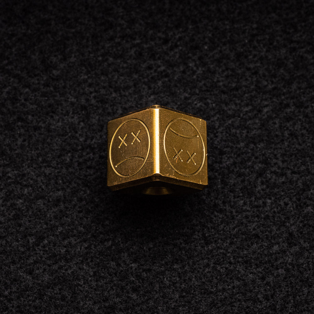 Andy Frankart Cube Bead – Brass