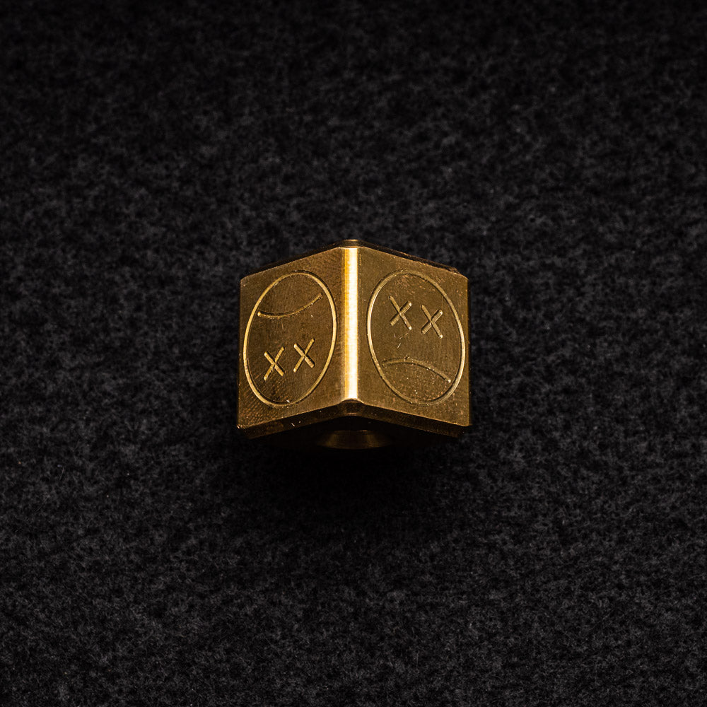 Andy Frankart Cube Bead – Brass