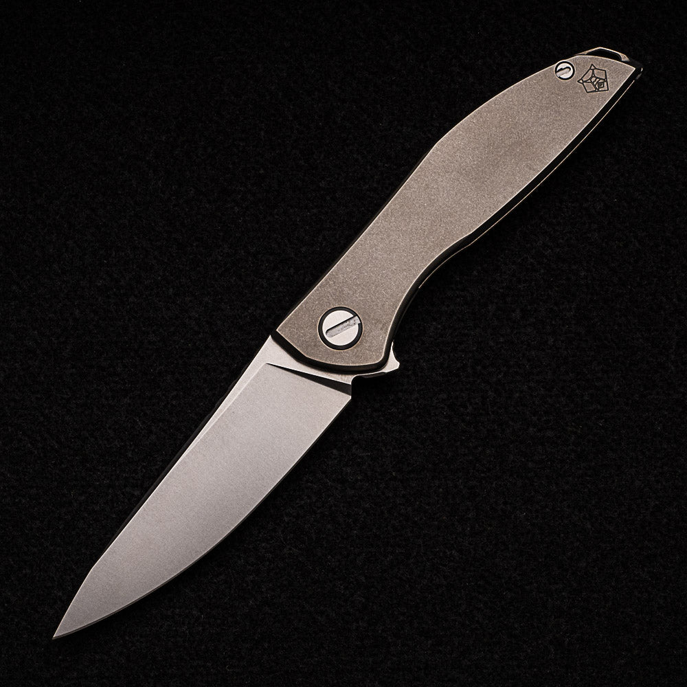 Shirogorov NeOn Zero – M390 BLADE – TITANIUM HANDLE – MRBS