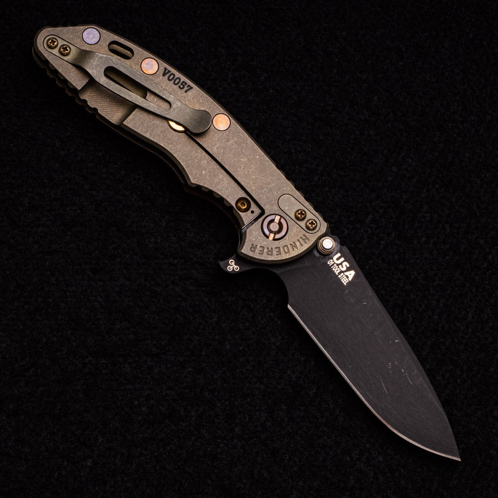 Hinderer Knives XM-18 3.5″ – Gen 6 – Spearpoint – Textured Walnut Scale – Vintage Series