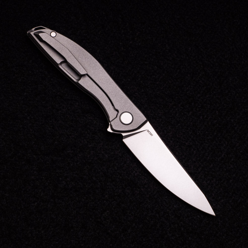 SHIROGOROV KNIVES - WR BLADEWORKS “HYDRONIAN” NEON – M390 BLADE – TITANIUM HANDLE – MRBS