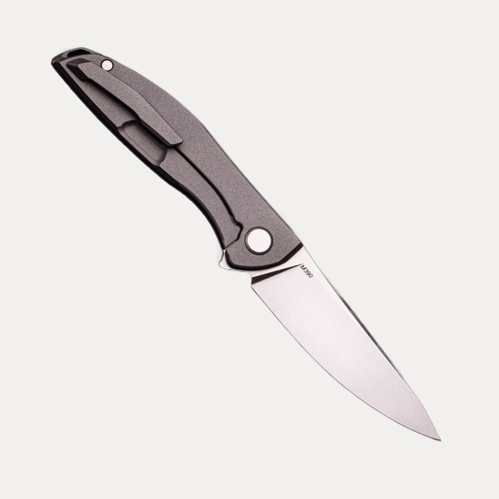 SHIROGOROV KNIVES - WR BLADEWORKS “HYDRONIAN” NEON – M390 BLADE – TITANIUM HANDLE – MRBS