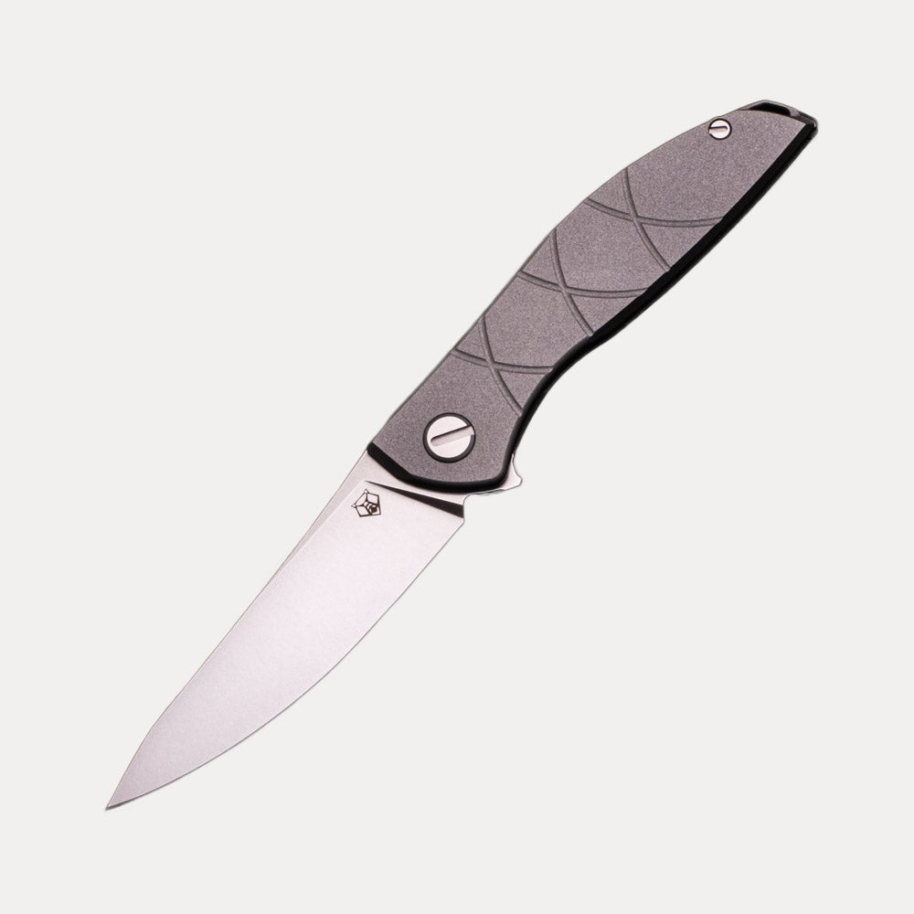 SHIROGOROV KNIVES - WR BLADEWORKS “HYDRONIAN” NEON – M390 BLADE – TITANIUM HANDLE – MRBS