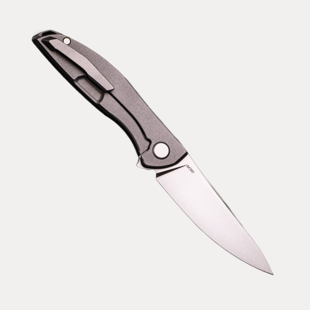 SHIROGOROV KNIVES - WR BLADEWORKS “HYDRONIAN” NEON – M390 BLADE – TITANIUM HANDLE – MRBS