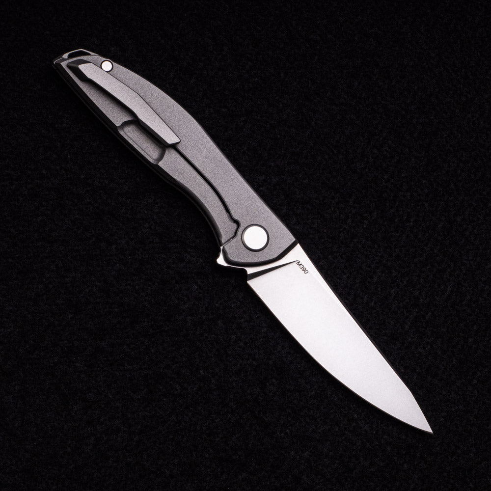 SHIROGOROV KNIVES - WR BLADEWORKS “HYDRONIAN” NEON – M390 BLADE – TITANIUM HANDLE – MRBS