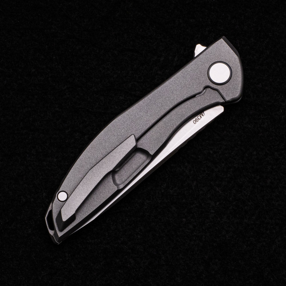 SHIROGOROV KNIVES - WR BLADEWORKS “HYDRONIAN” NEON – M390 BLADE – TITANIUM HANDLE – MRBS