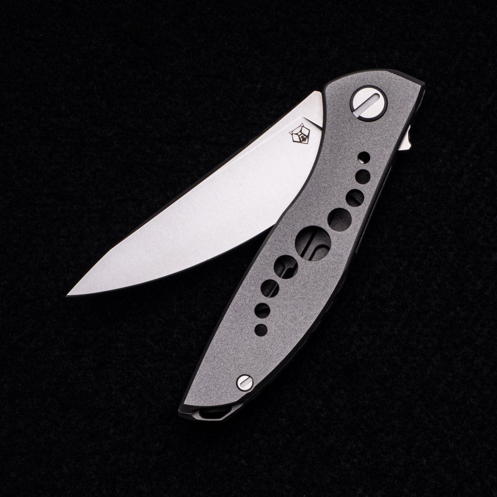 SHIROGOROV KNIVES - WR BLADEWORKS “HYDRONIAN” NEON – M390 BLADE – TITANIUM HANDLE – MRBS