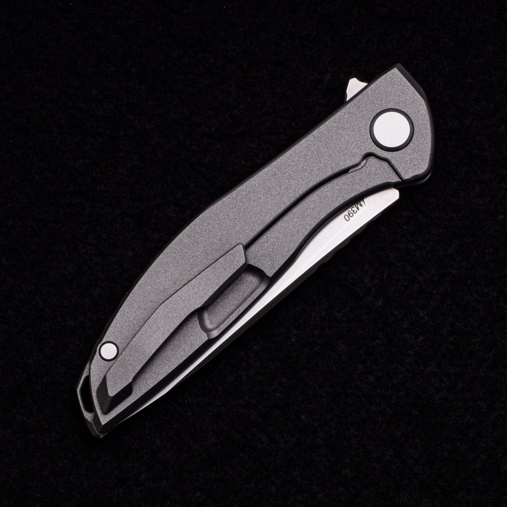 SHIROGOROV KNIVES - WR BLADEWORKS “HYDRONIAN” NEON – M390 BLADE – TITANIUM HANDLE – MRBS