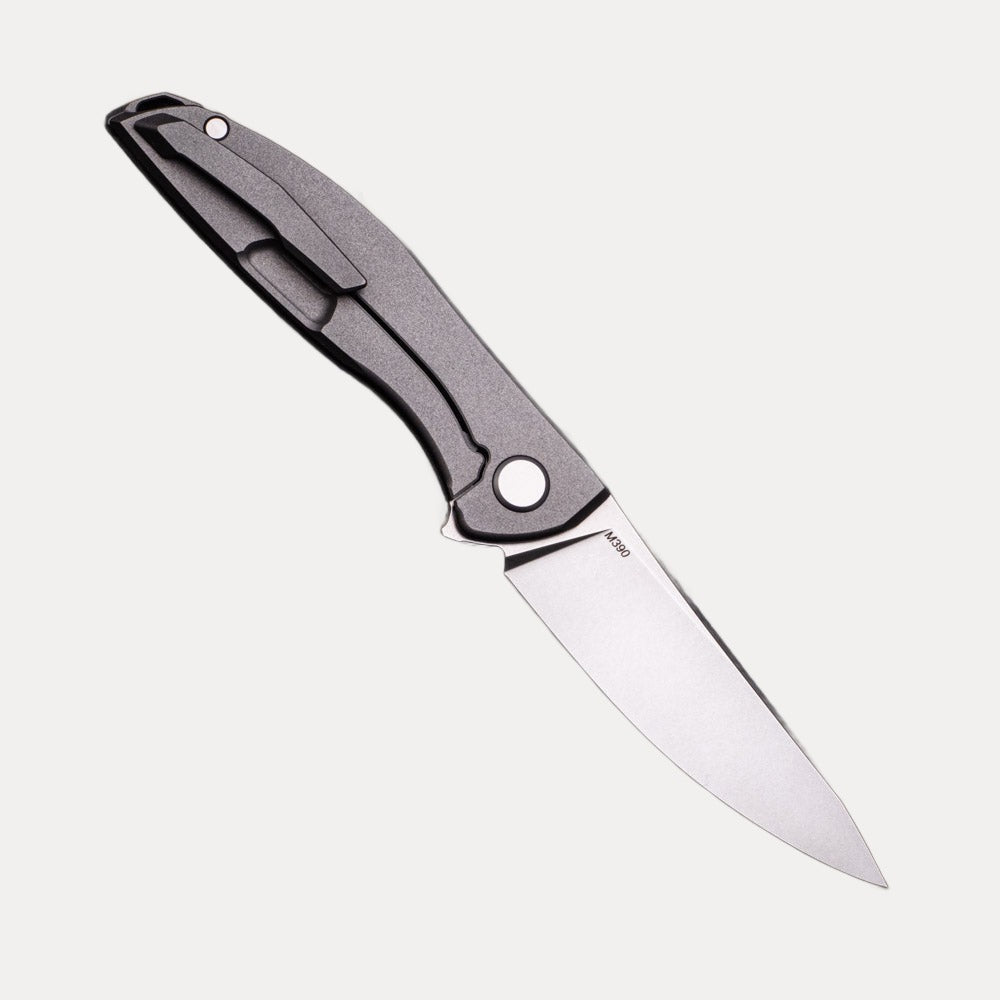 SHIROGOROV KNIVES - WR BLADEWORKS “HYDRONIAN” NEON – M390 BLADE – TITANIUM HANDLE – MRBS