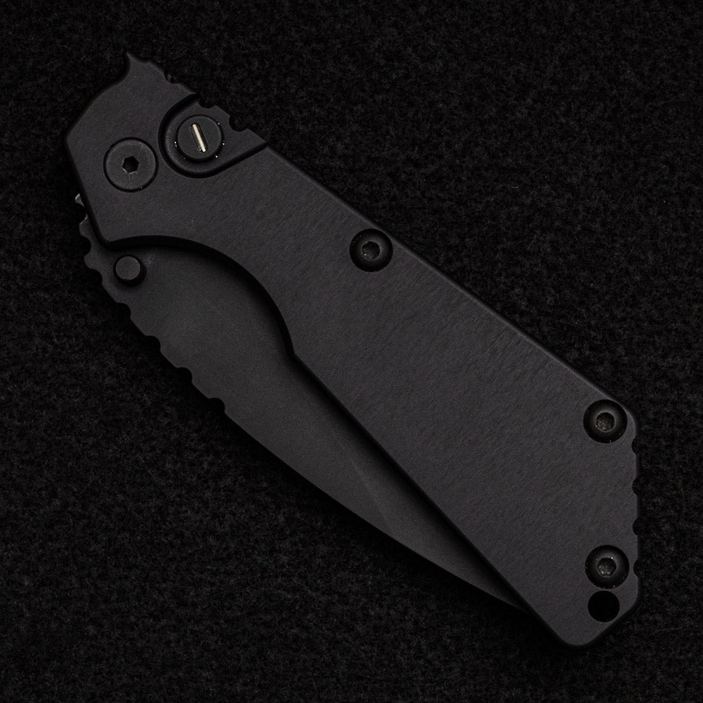 Pro-Tech Knives Strider SnG Auto - OPERATOR Series - Sterile ALL BLACK+Tritium Push Button - 2403-OP